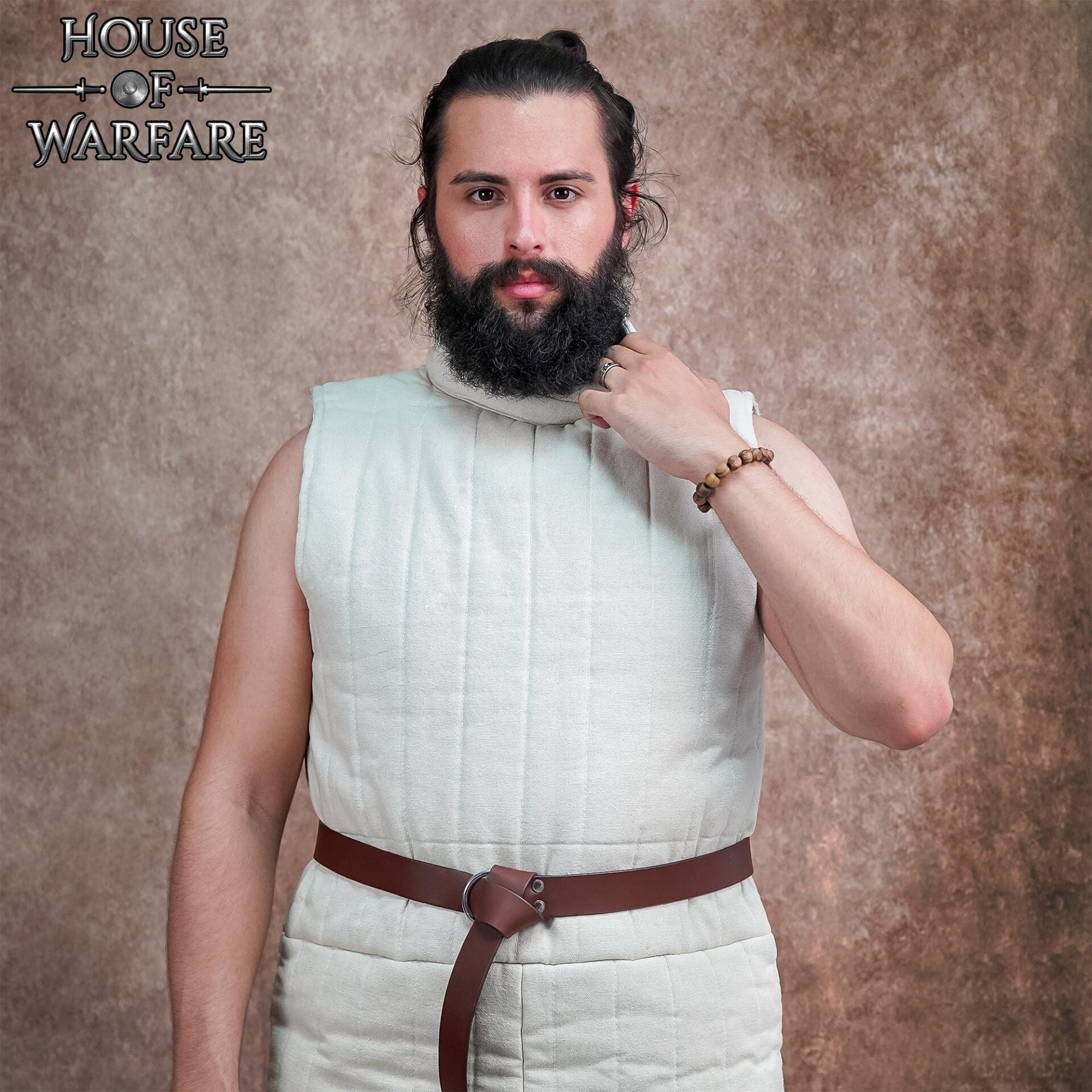 Gambesón sin mangas doble capa con cuello alto - relleno reciclado