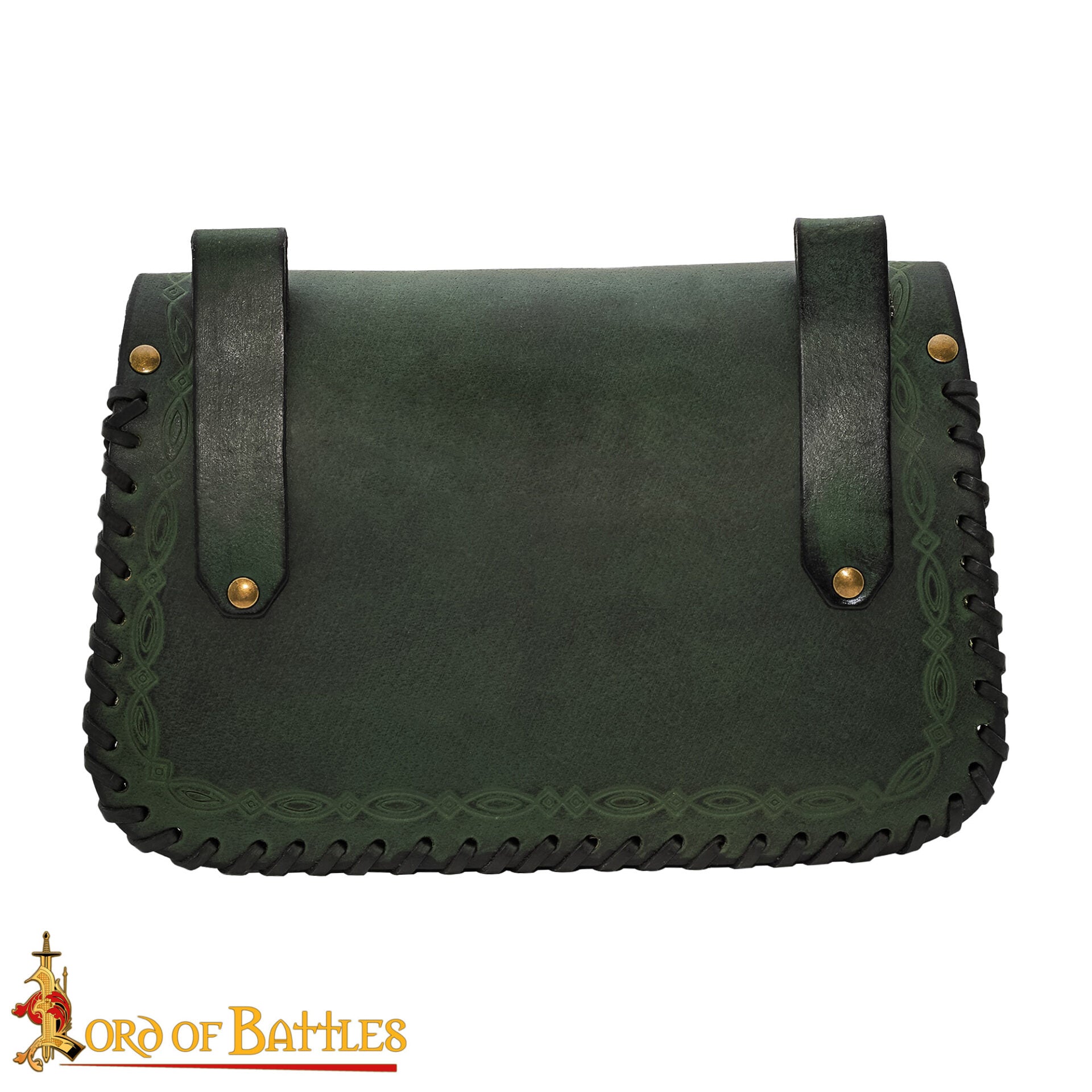 Bolsa de cinturón medieval de cuero repujado — LARP y recreación - imagen 58