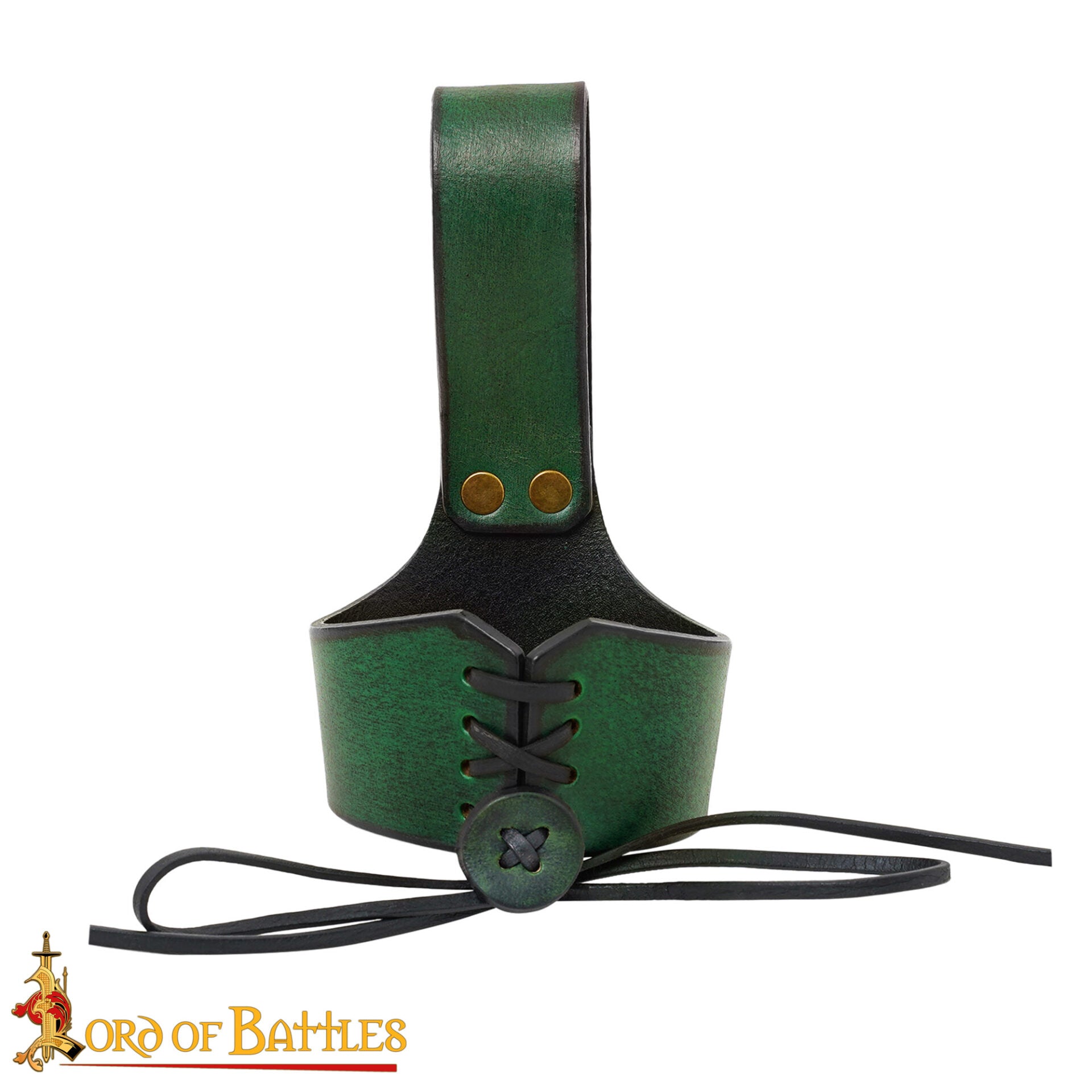 Soporte de cuero para cuerno de beber - ajustable - imagen 48