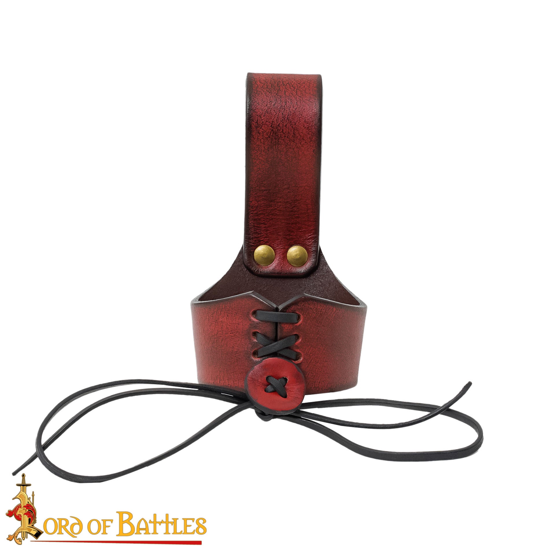 Soporte de cuero para cuerno de beber - ajustable - imagen 59