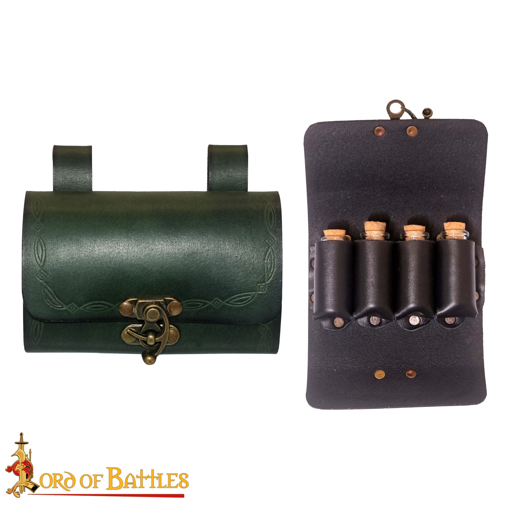 Bolsa de pociones de cuero con 4 frascos - imagen 16