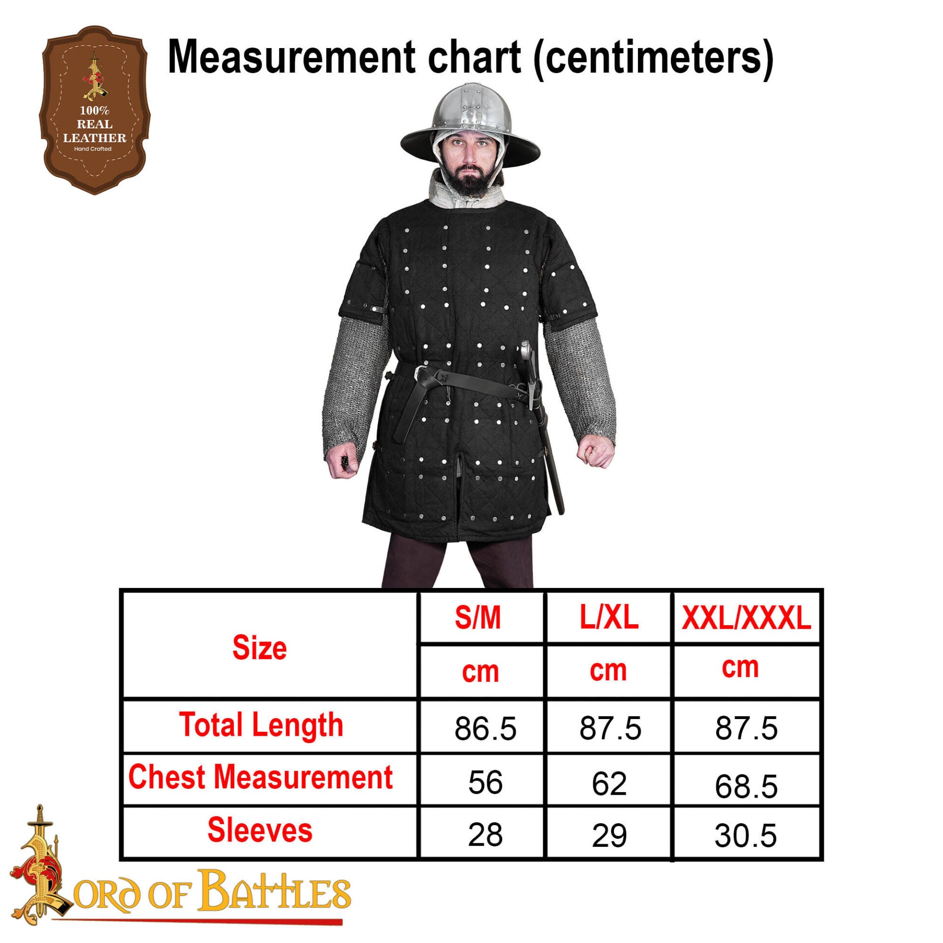 Brigandina medieval con placas de acero remachadas y cuerpo de algodón - imagen 4