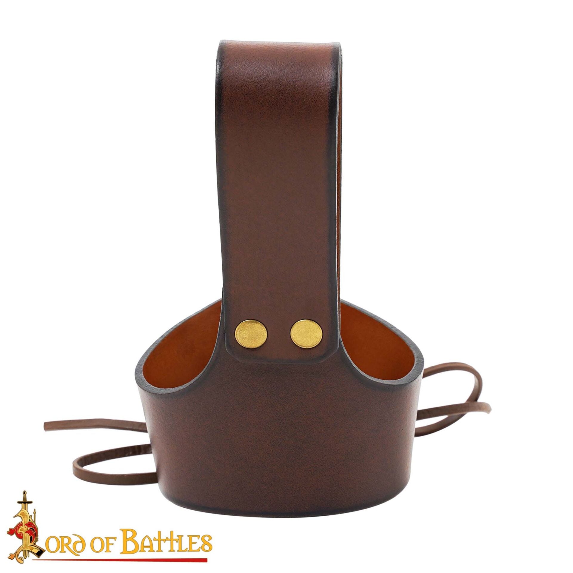 Soporte de cuero para cuerno de beber - ajustable - imagen 63