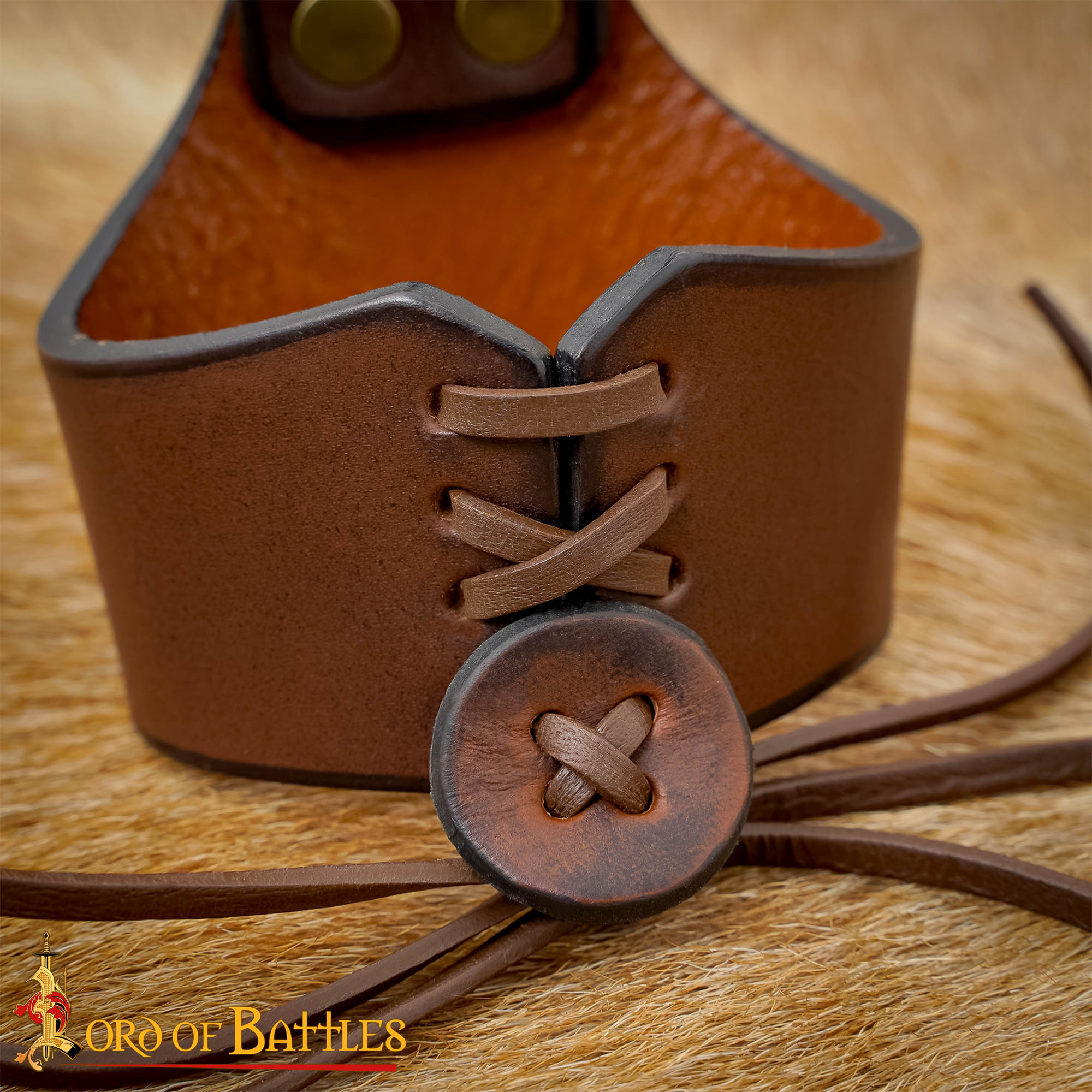 Soporte de cuero para cuerno de beber - ajustable - imagen 35