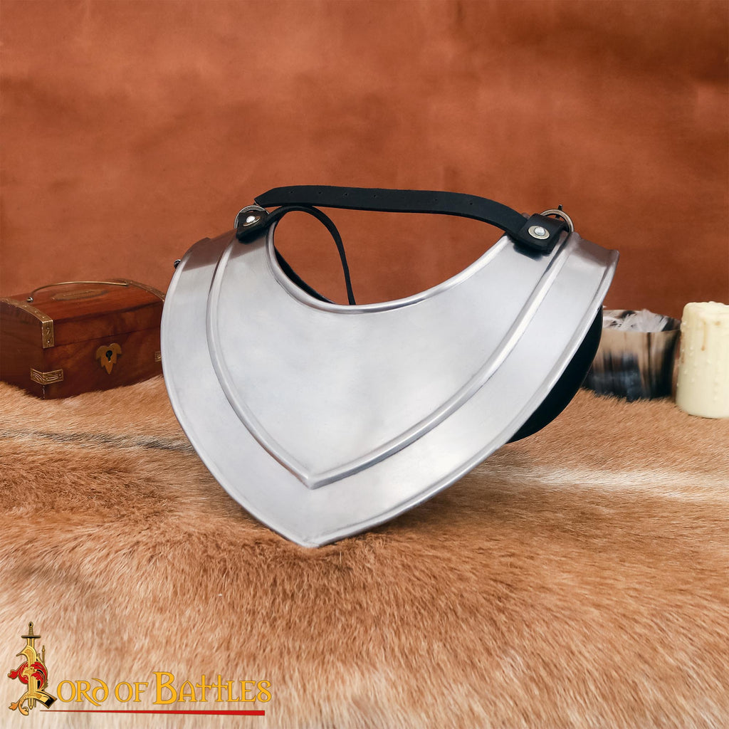 Simple Medieval Gorget 18 Gauge Steel