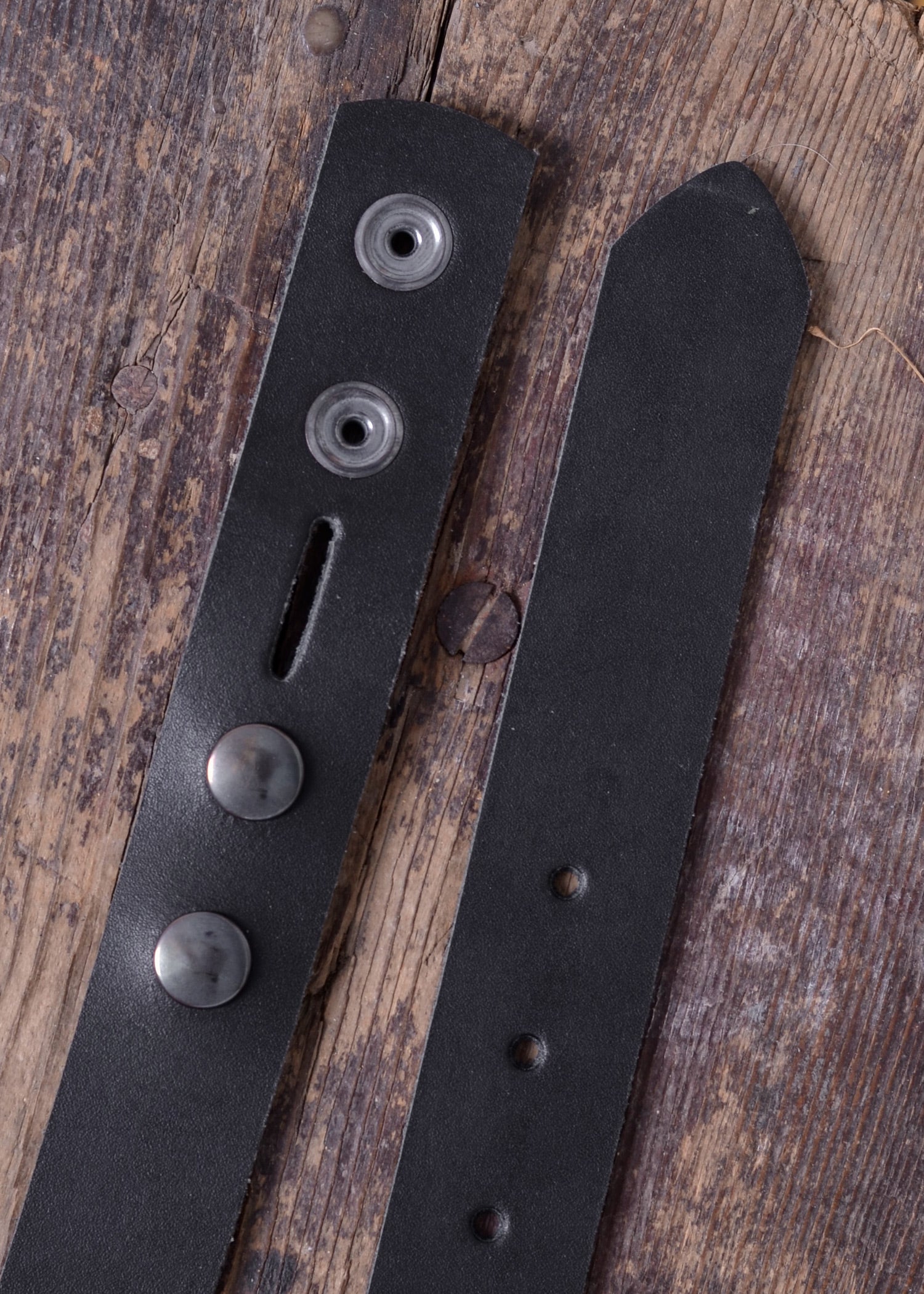 Imagen única de: Cinturón De Piel Negro Sin Hebilla De 3 Cm De Ancho