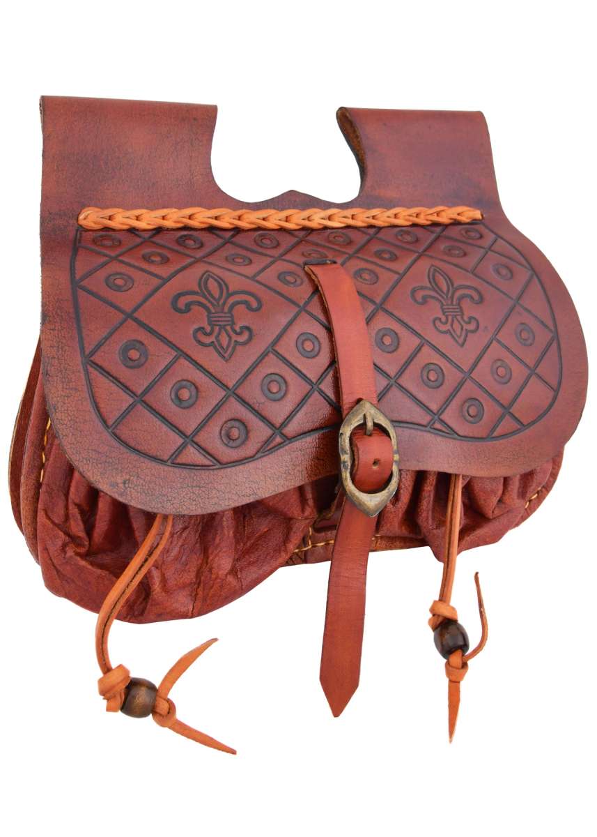 Riñonera Medieval de Dordrecht - Bolso de Cuero con Bolsillos, Varios Colores
