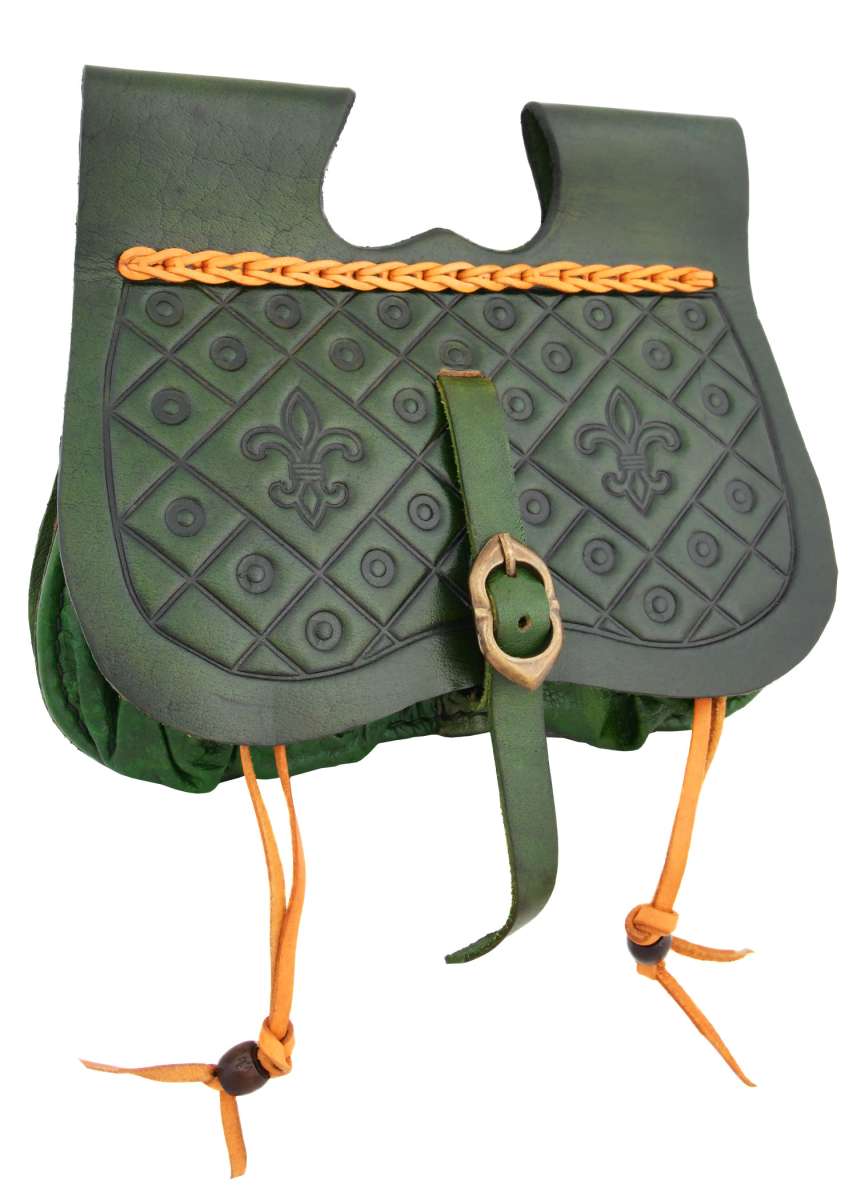 Riñonera Medieval de Dordrecht - Bolso de Cuero con Bolsillos, Varios Colores