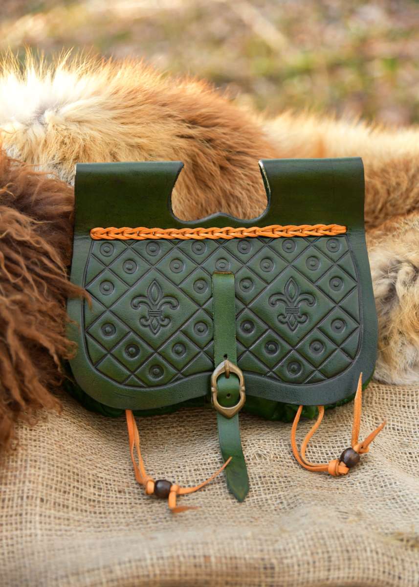 Riñonera Medieval de Dordrecht - Bolso de Cuero con Bolsillos, Varios Colores