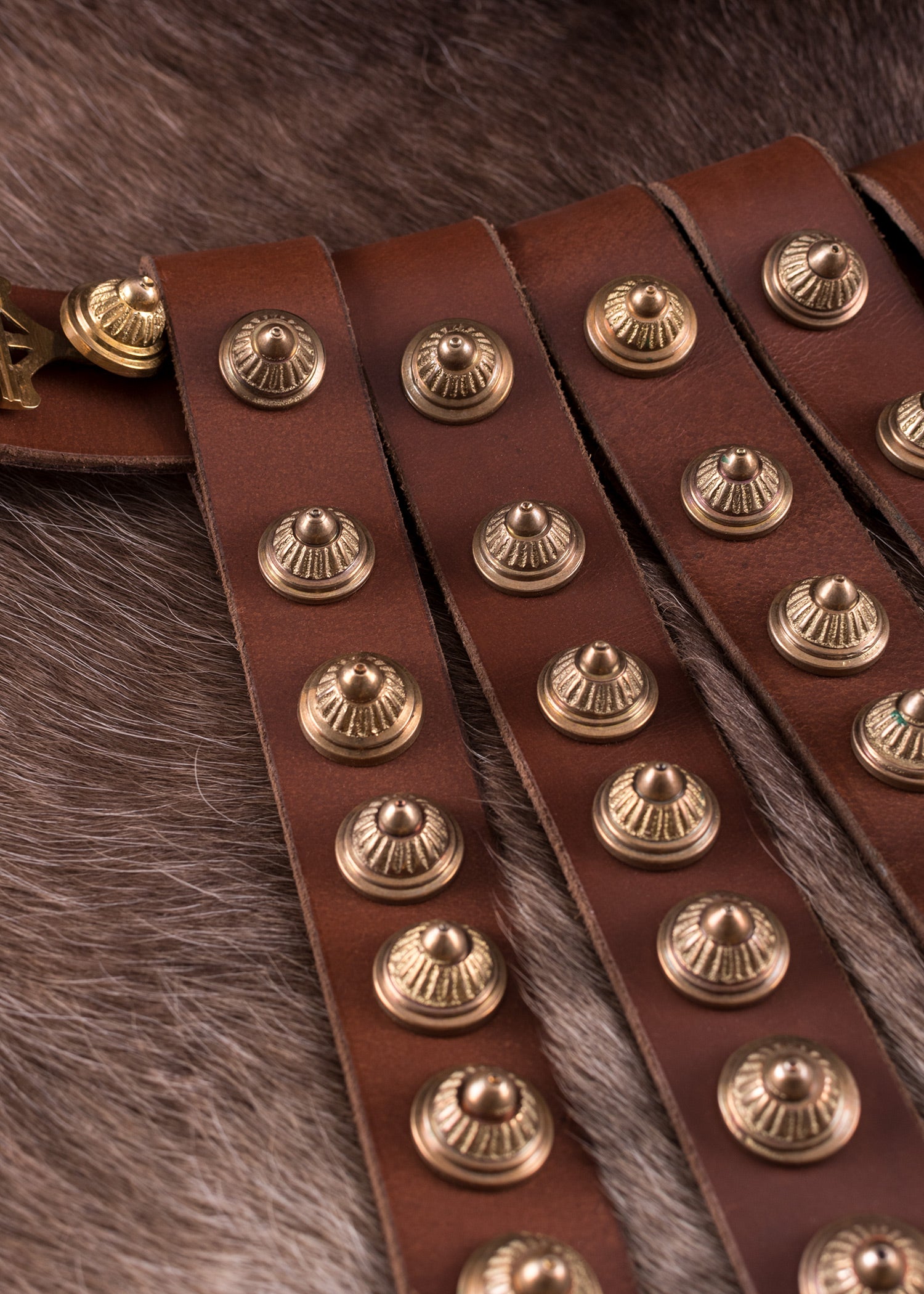 Imagen única de: Cingulum, Cinturón De Legionario, Rgzm, Cuero Y Latón.