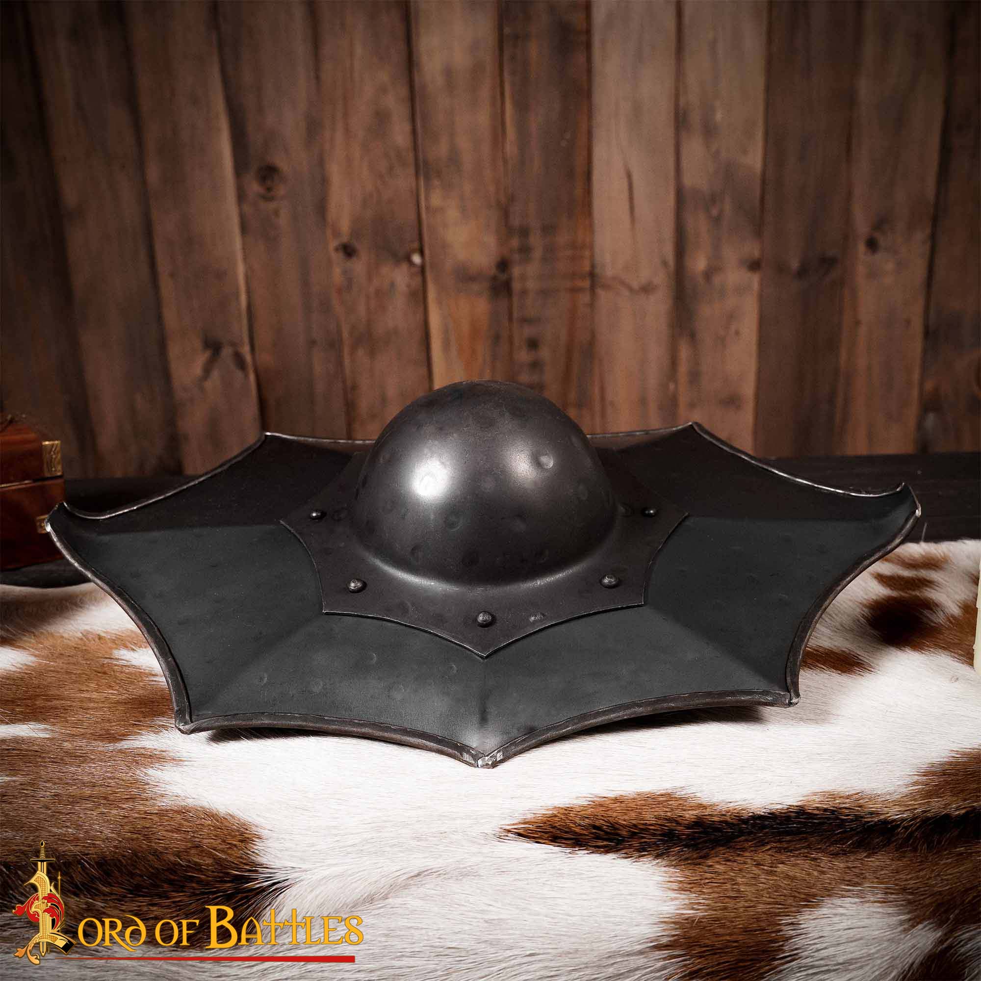 Buckler Talhoffer — Escudo hoja de acebo en acero calibre 16 - imagen 9