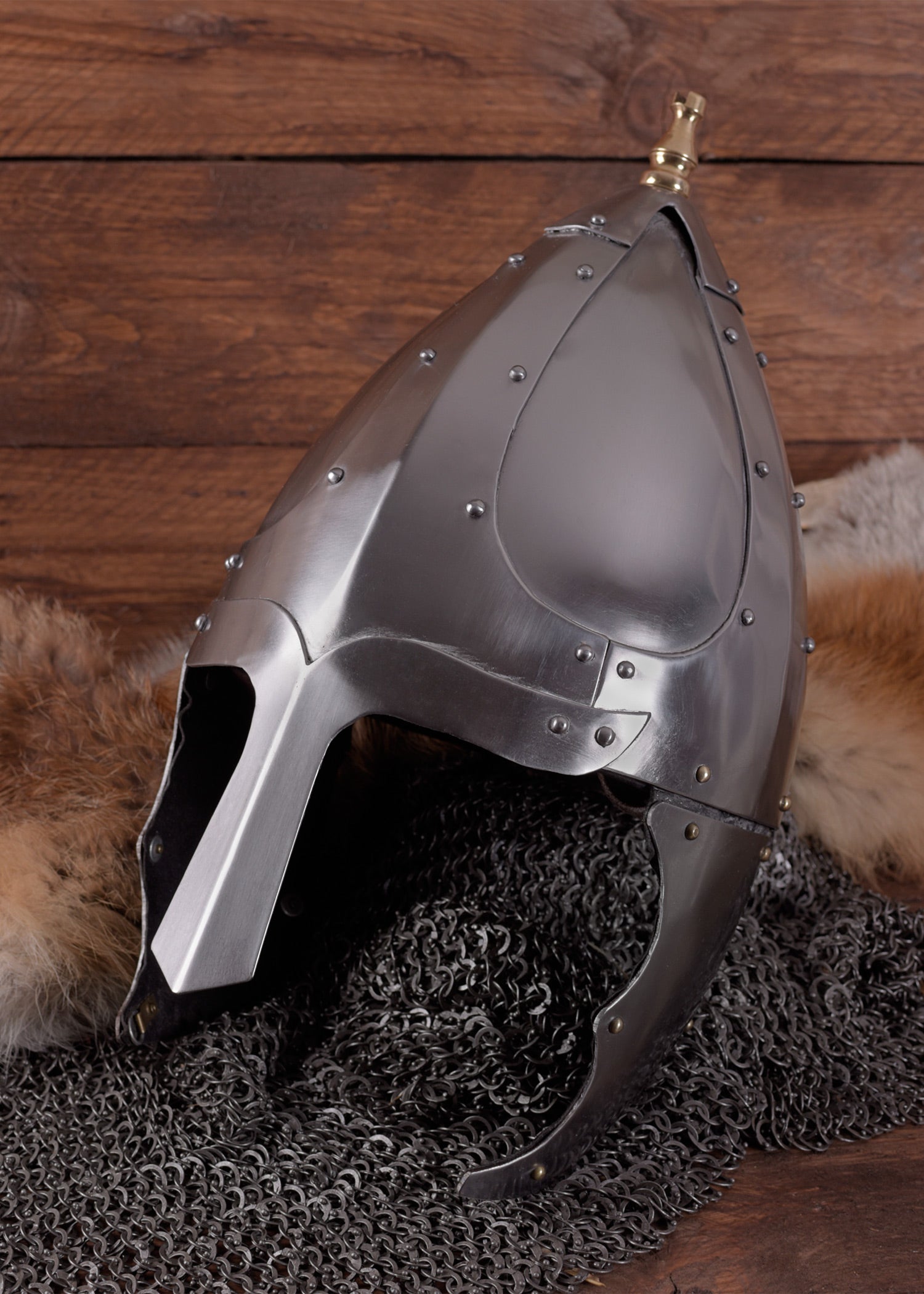 Imagen única de: Spangenhelm Germánico Alrededor Del 500 D.c., Acero De 1,6 Mm