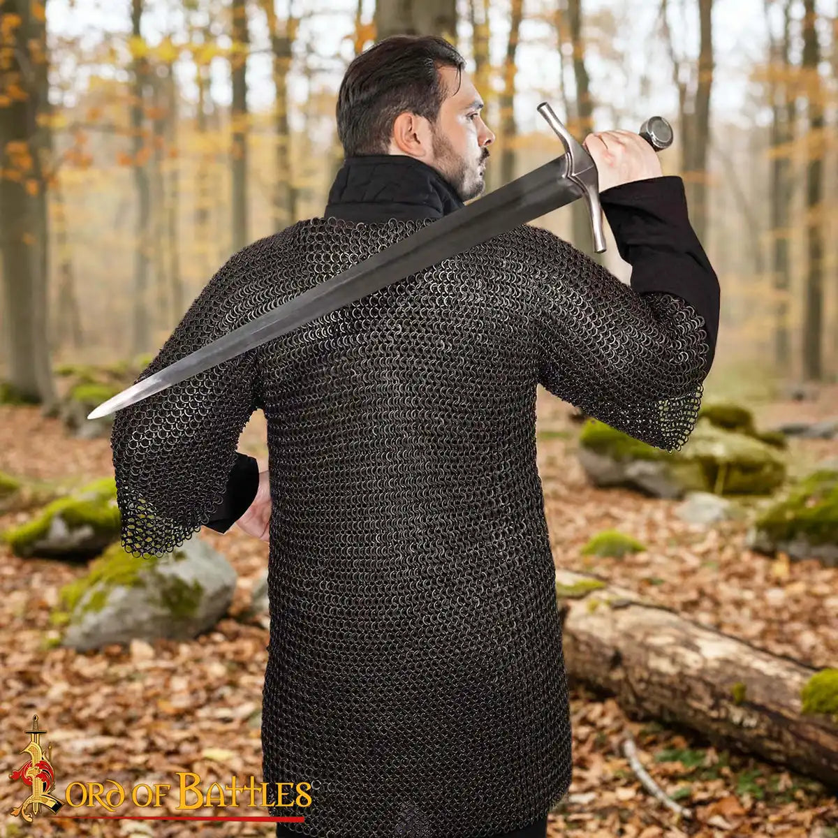 Haubergeon de malla, anillas 9 mm remachadas, calibre 17 - imagen 9