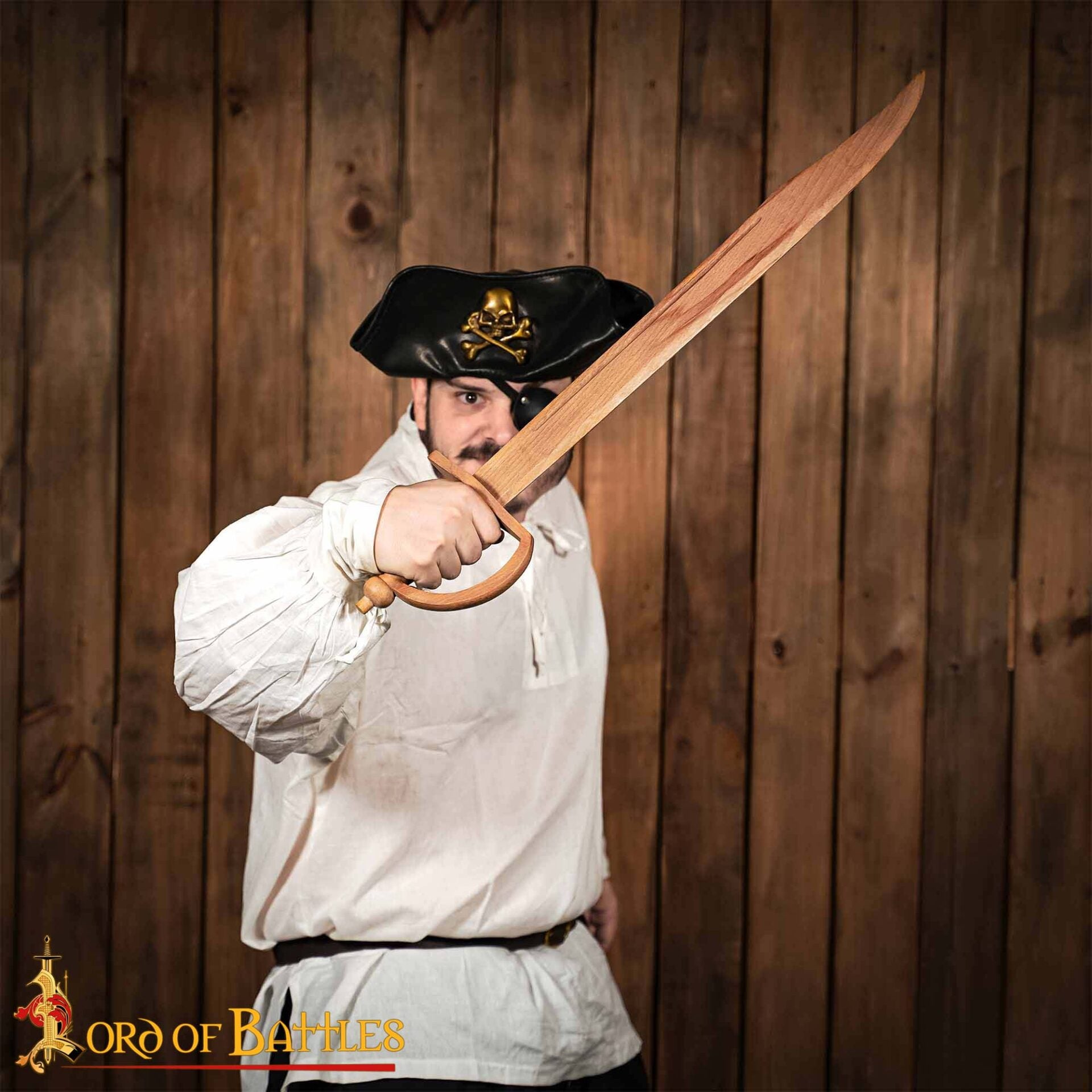 Imagen única de: Sable pirata de madera para entrenamiento y cosplay - Con Defecto