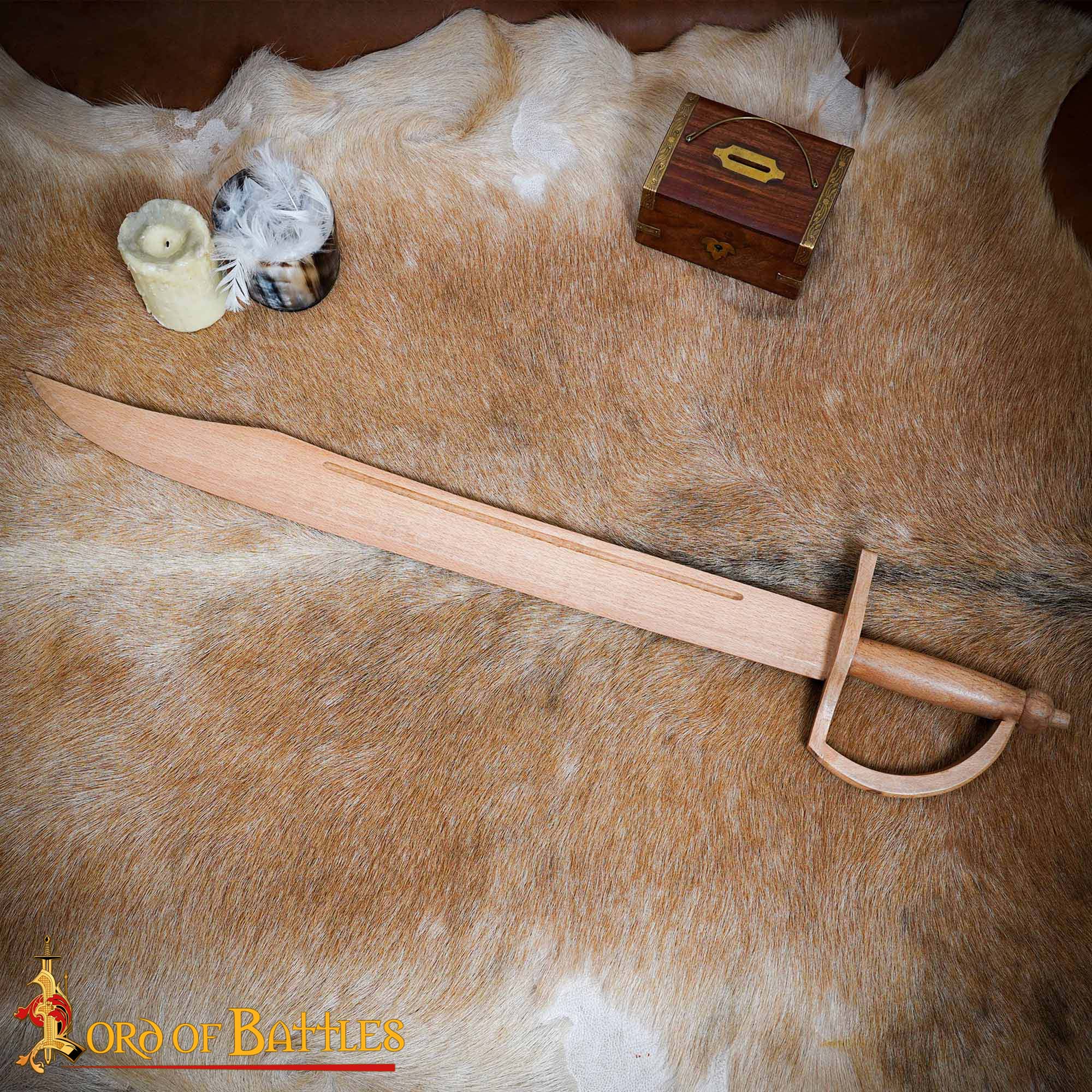Sable pirata de madera para entrenamiento y cosplay