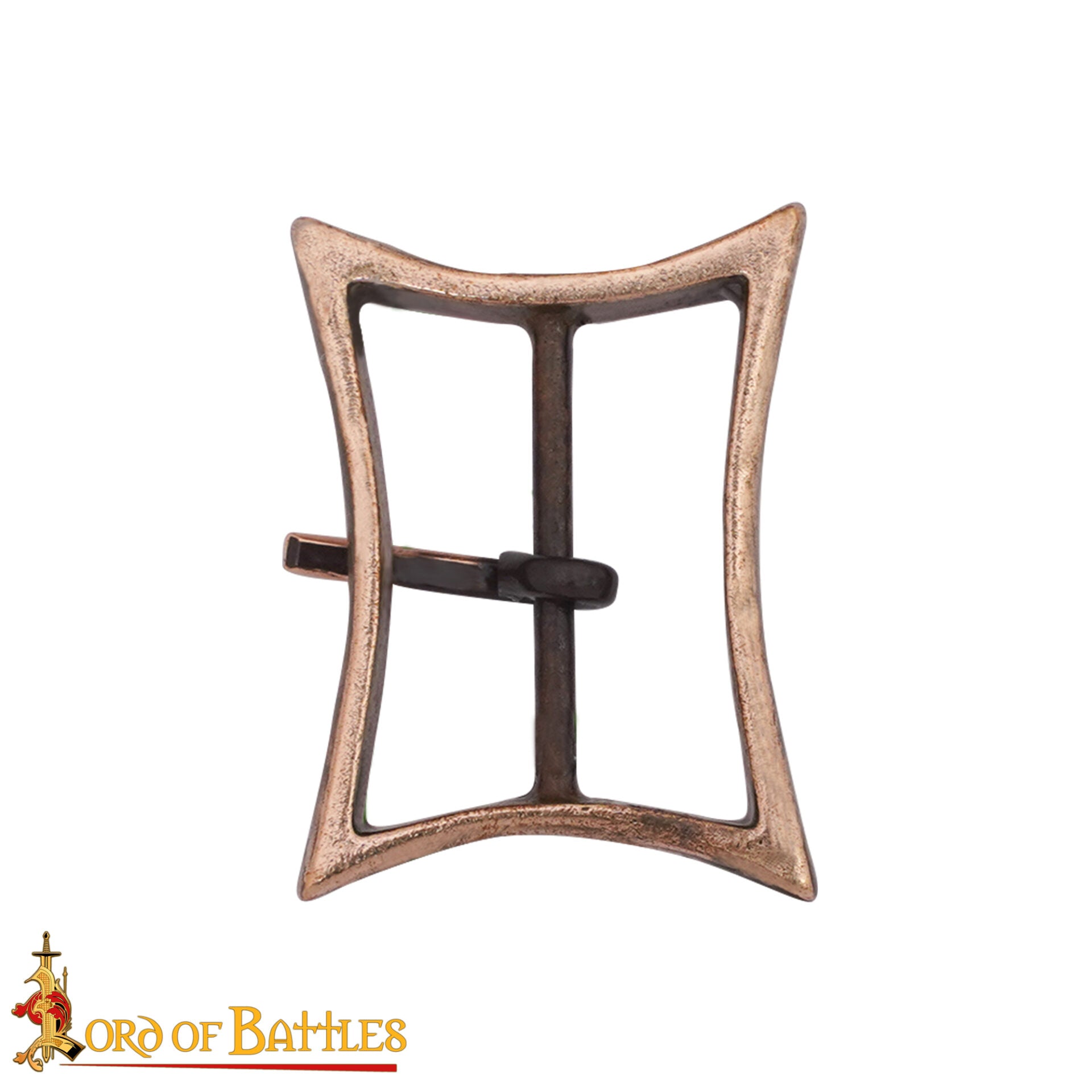 Hebilla rectangular de bronce, inspirada en siglos VIII–X - imagen 18