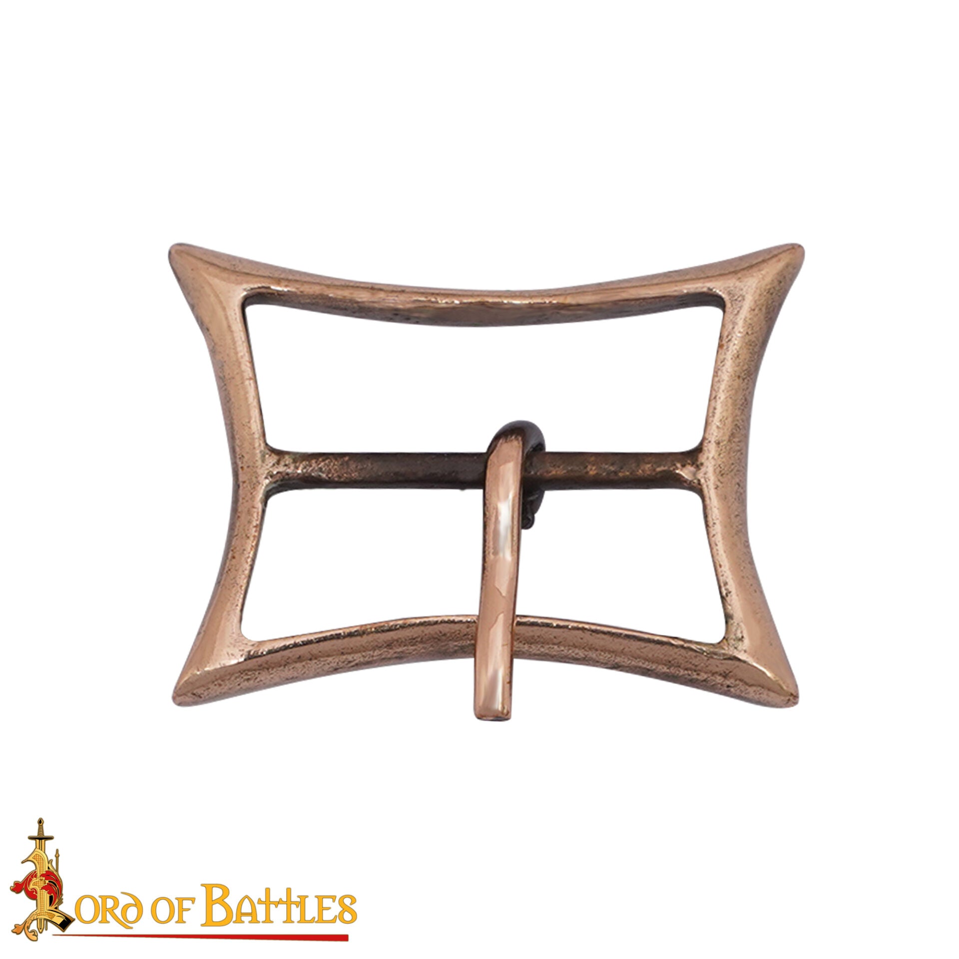 Hebilla rectangular de bronce, inspirada en siglos VIII–X - imagen 10