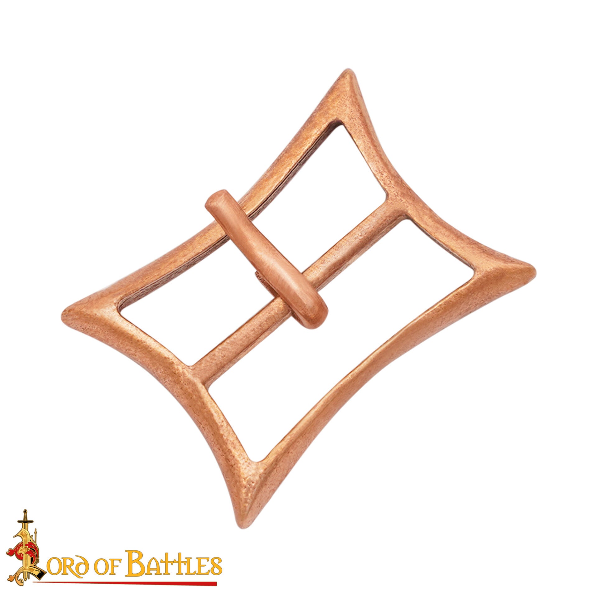 Hebilla rectangular de bronce, inspirada en siglos VIII–X - imagen 14