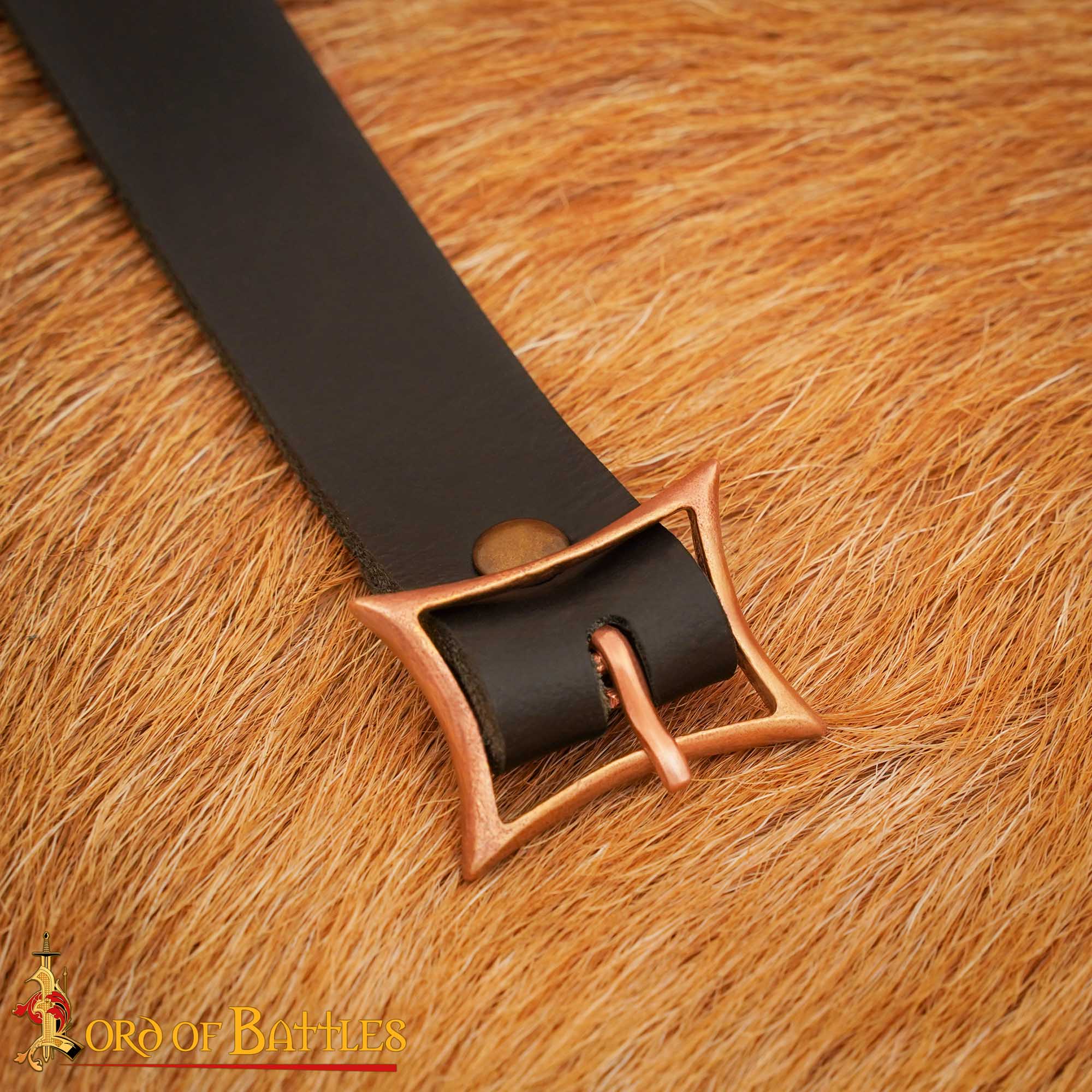 Hebilla rectangular de bronce, inspirada en siglos VIII–X - imagen 5