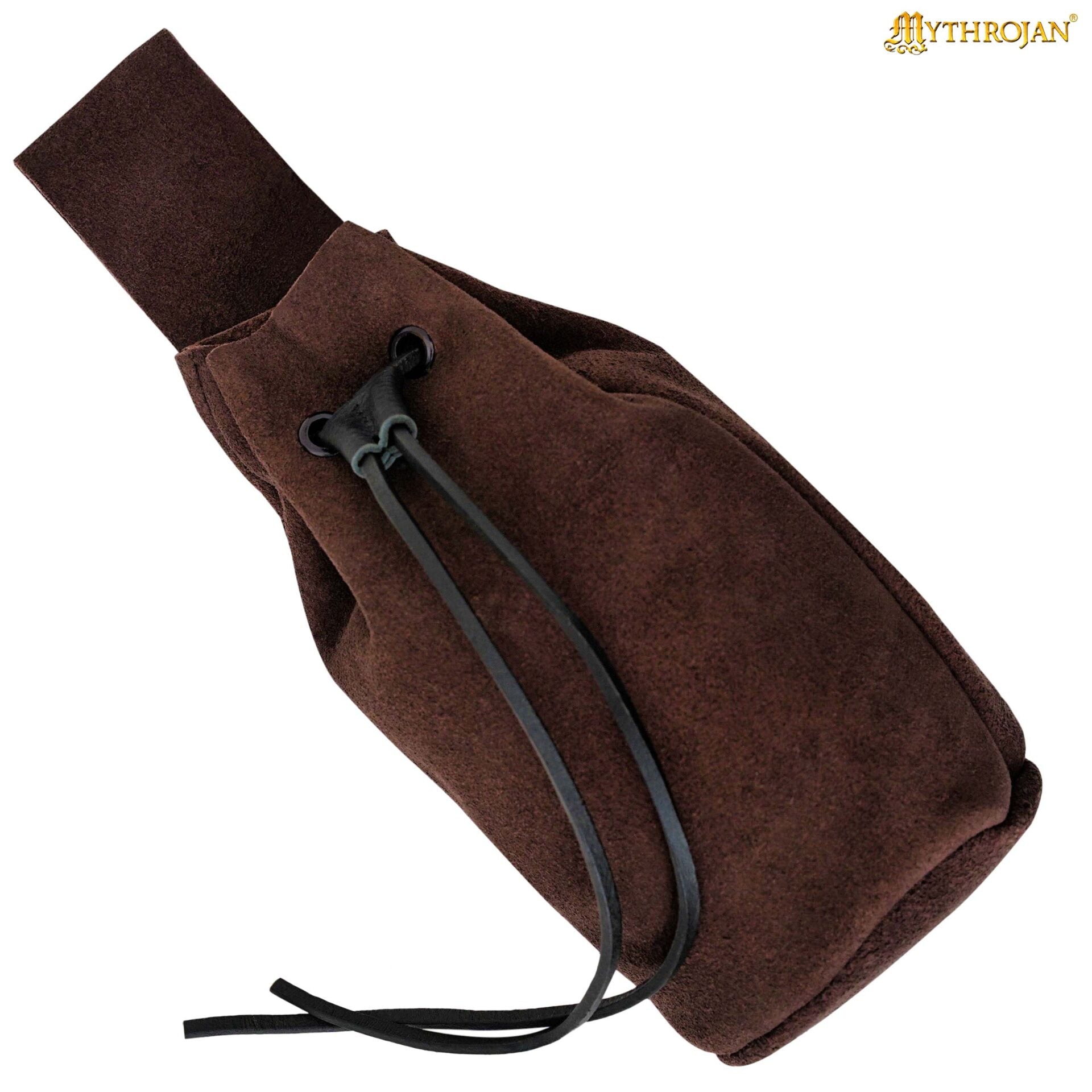 Monedero medieval de ante con cordón - imagen 20