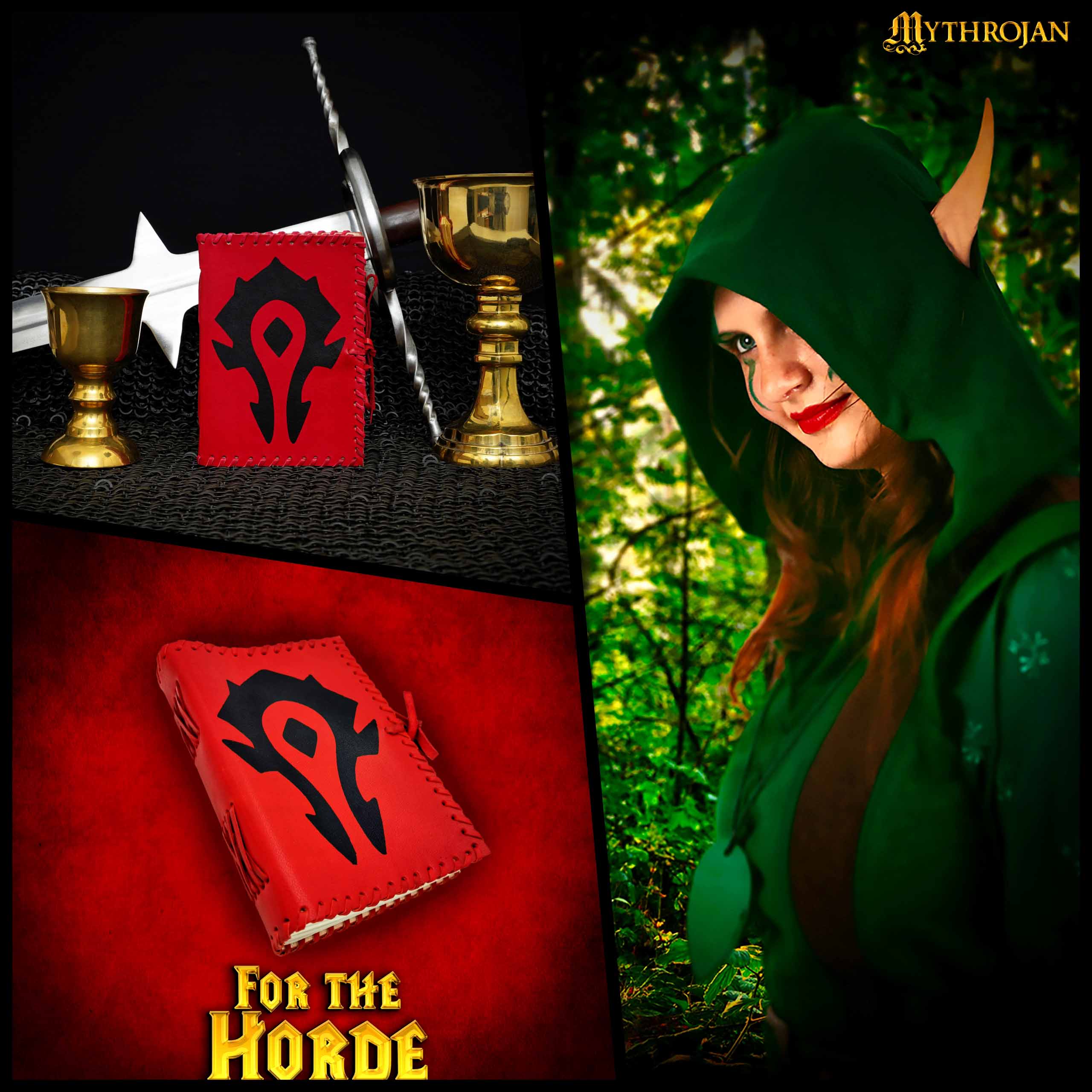 Diario de cuero «For the Horde» (Warcraft) — 5 x 7 pulgadas - imagen 13