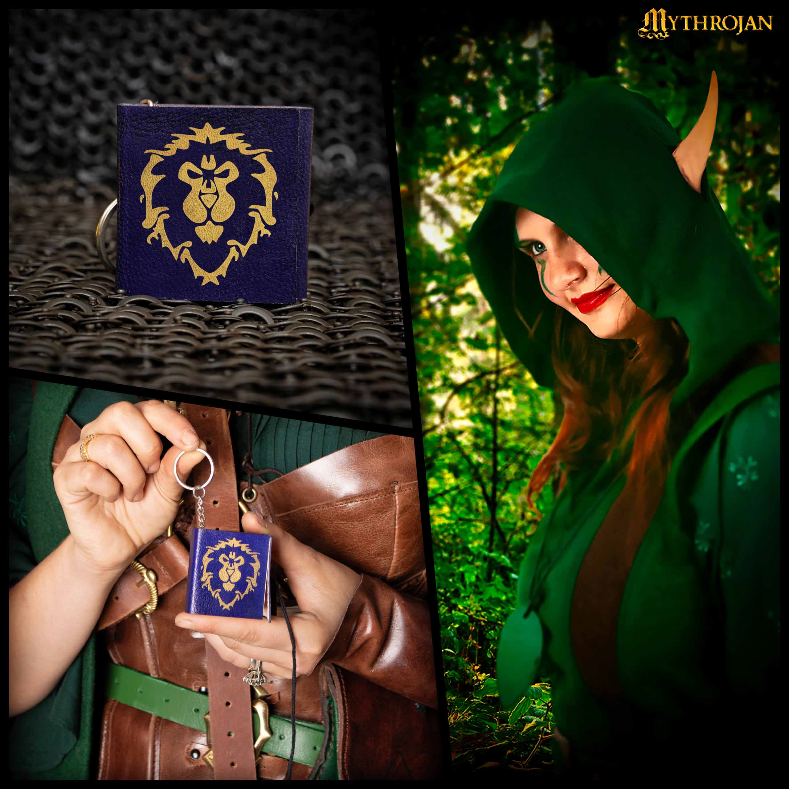 Mini cuaderno de cuero con llavero - World of Warcraft (Alianza u Horda) - imagen 9