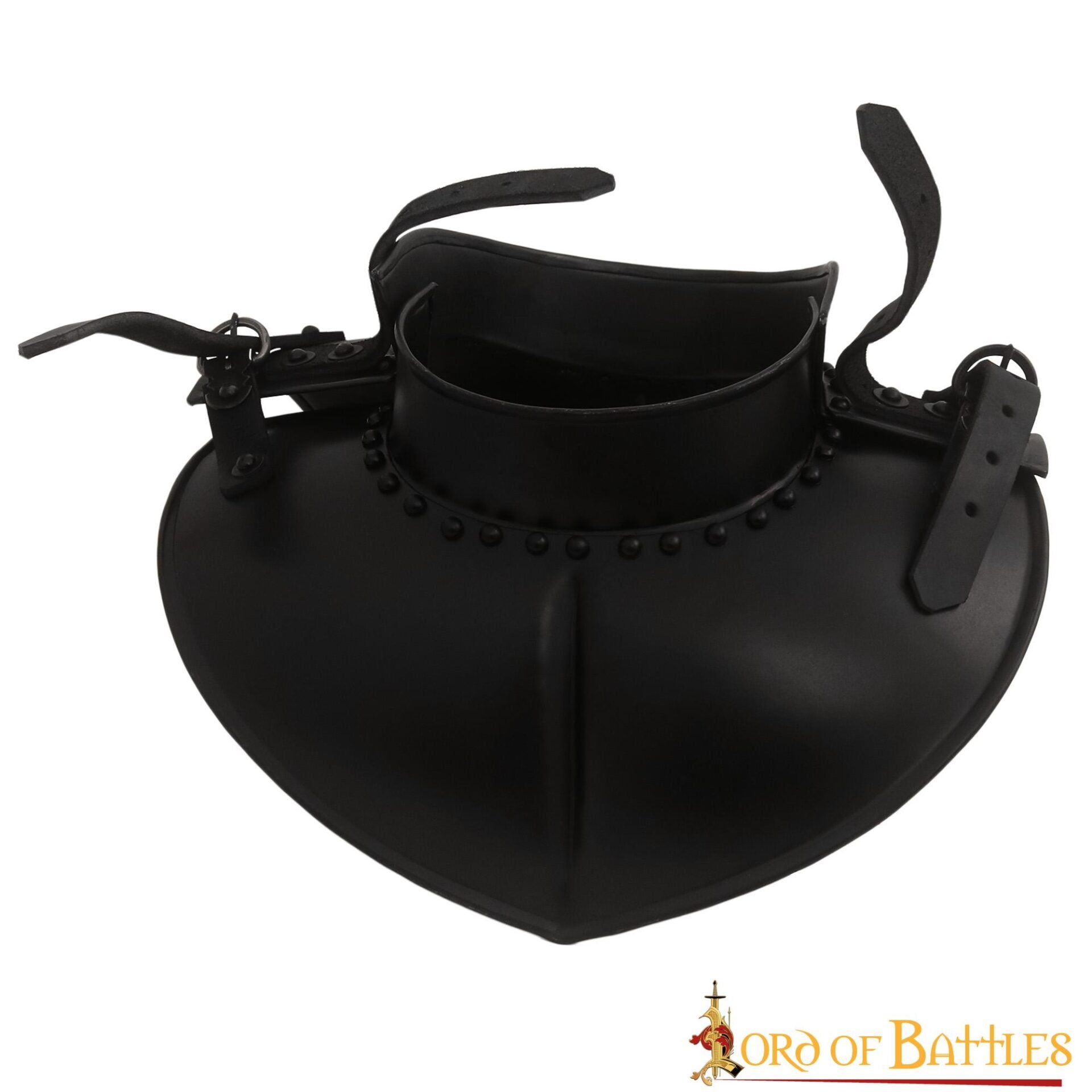 Gorguera de placa 18 gauge para caballero — Negro - imagen 2