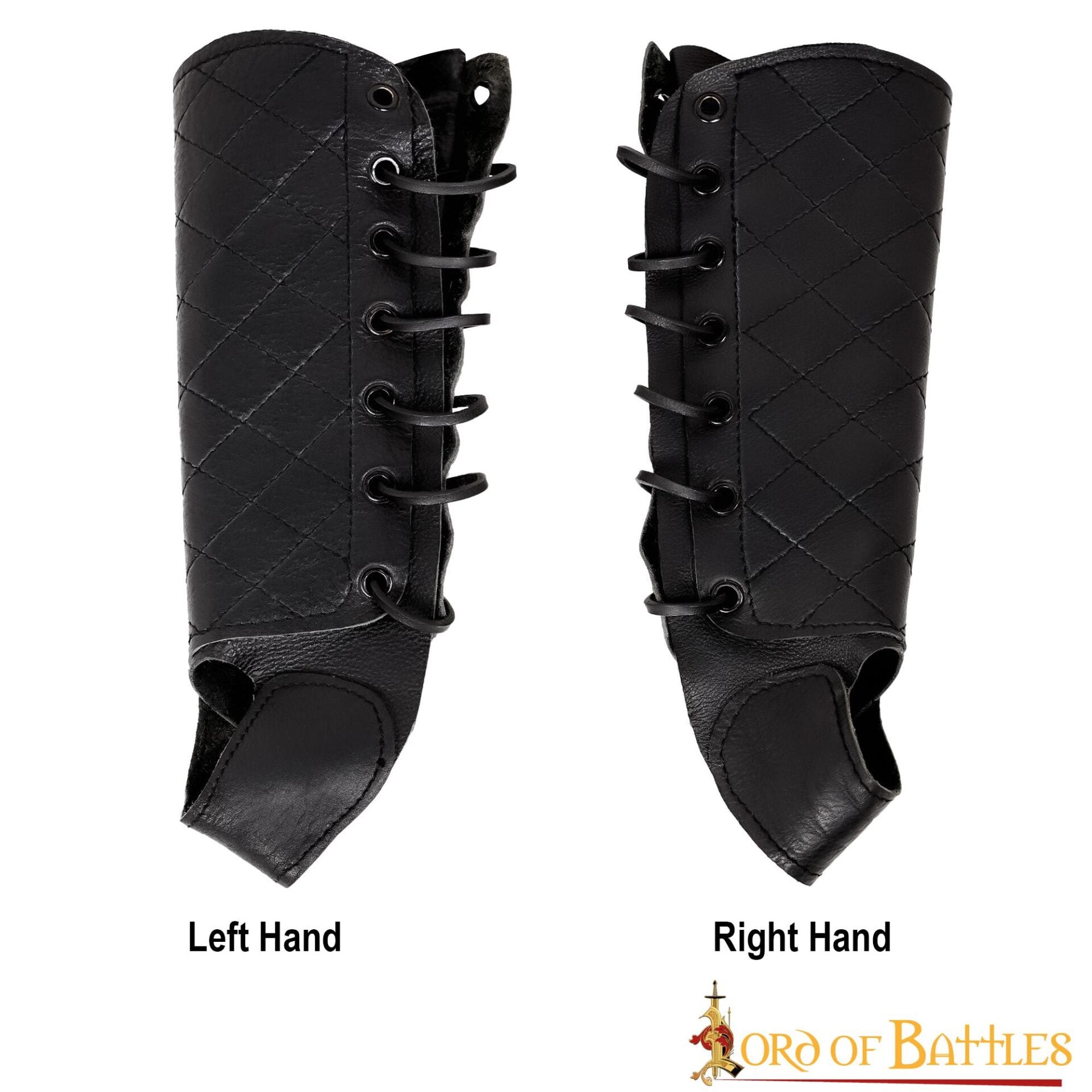 Imagen única de: Brazal de cuero acolchado con protector de pulgar para arquería y LARP