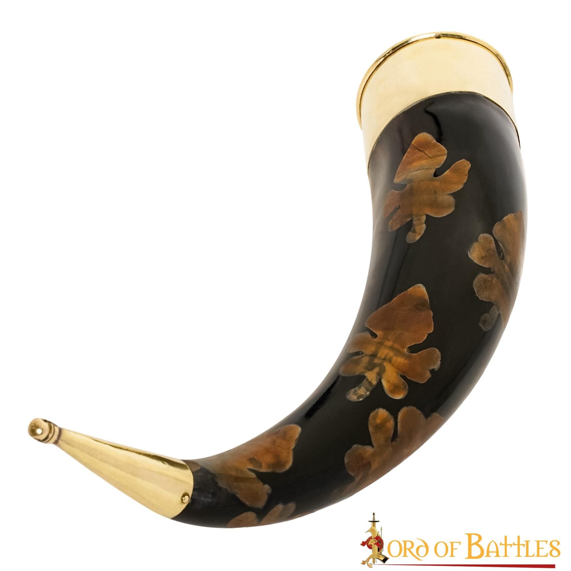 Cuerno ceremonial de beber 300–400 ml, cuerno bovino hecho a mano - imagen 2