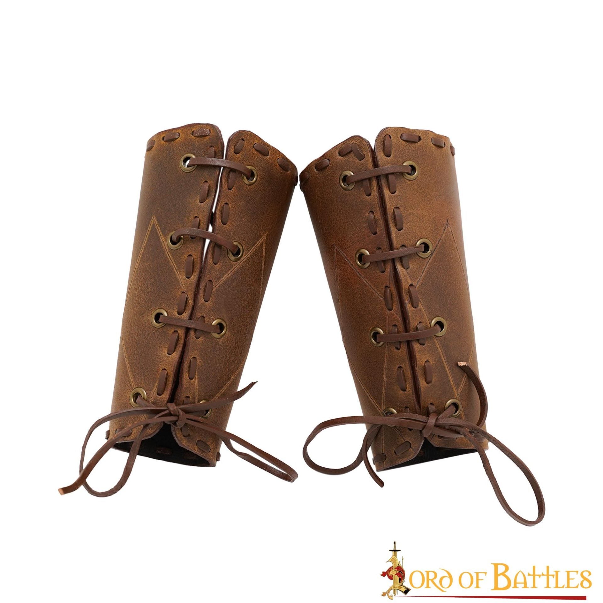 Imagen única de: Brazaletes de cuero Woodsman para LARP, cosplay y recreación - imagen 2