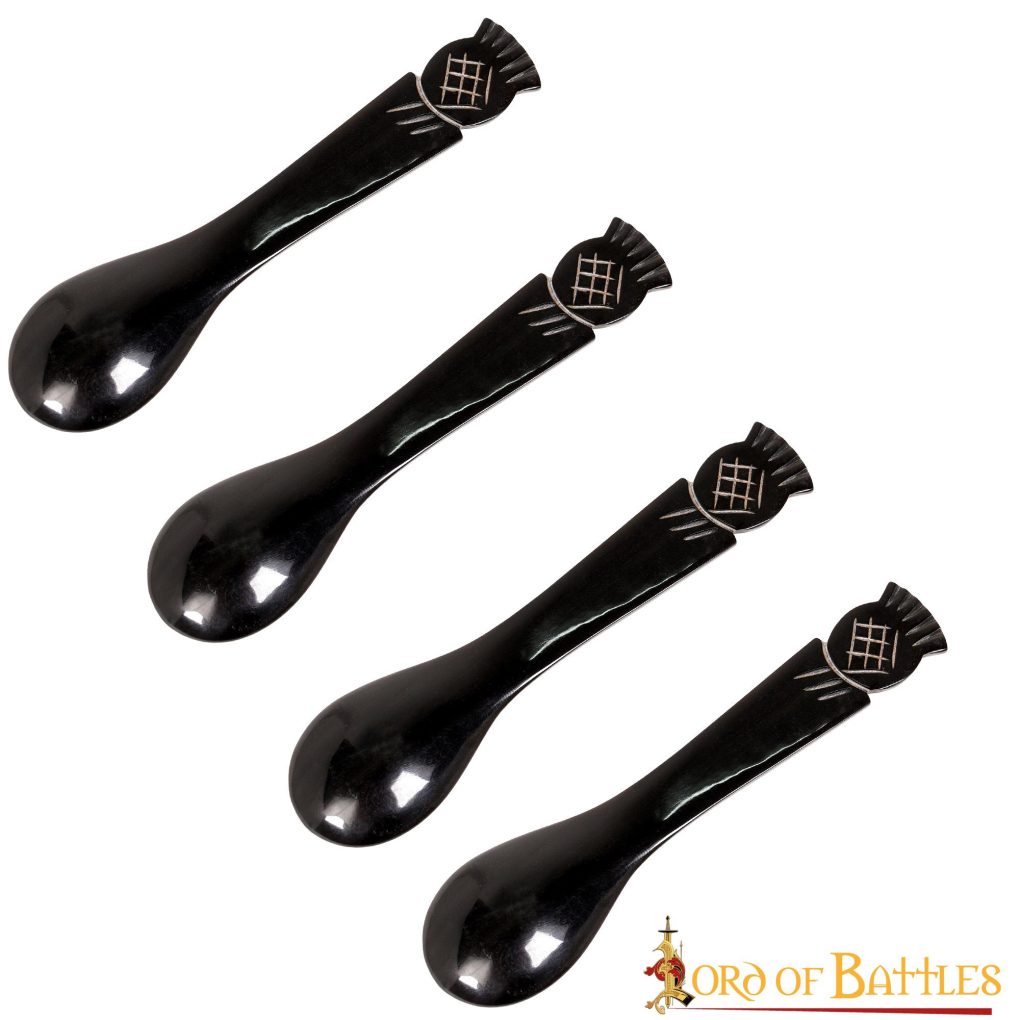 Cuchara de cuerno de buey medieval, hecha a mano - imagen 2