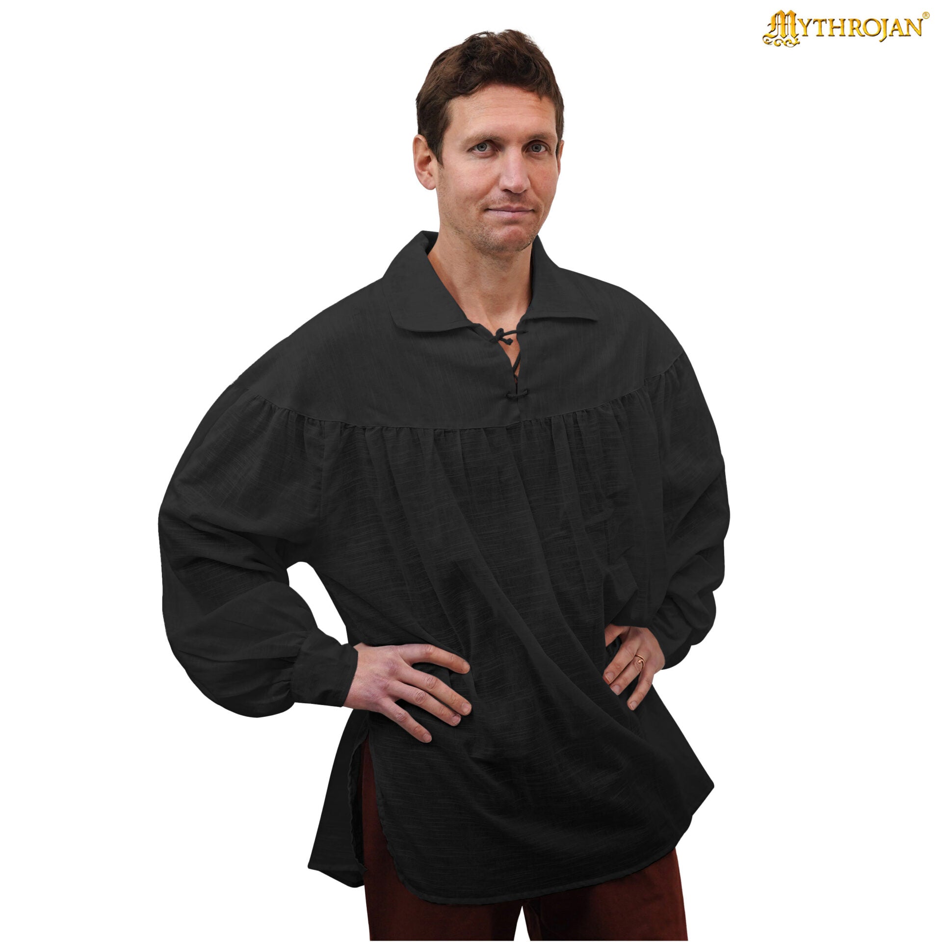 Camisa medieval de bardo 100% algodón - imagen 15