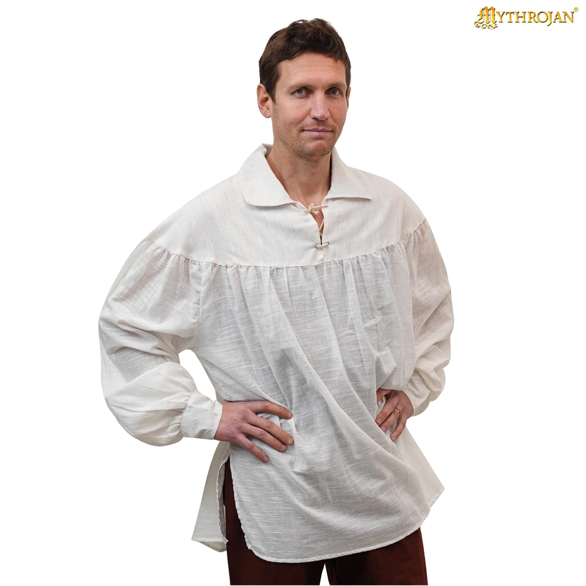 Camisa medieval de bardo 100% algodón - imagen 10