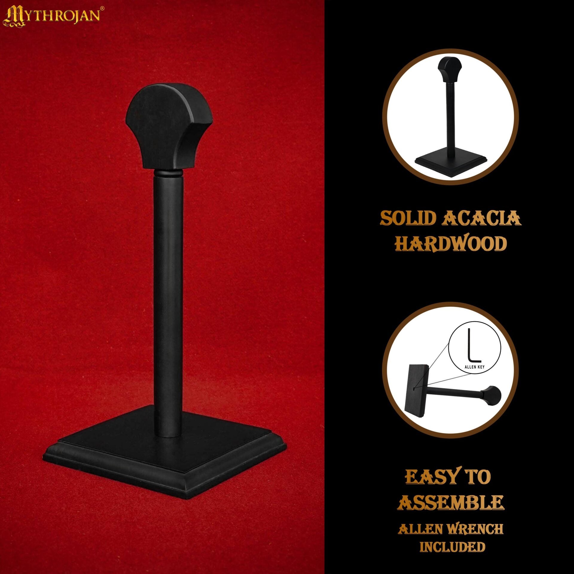 Soporte de madera para cascos — Medieval, vikingo y romano - imagen 18