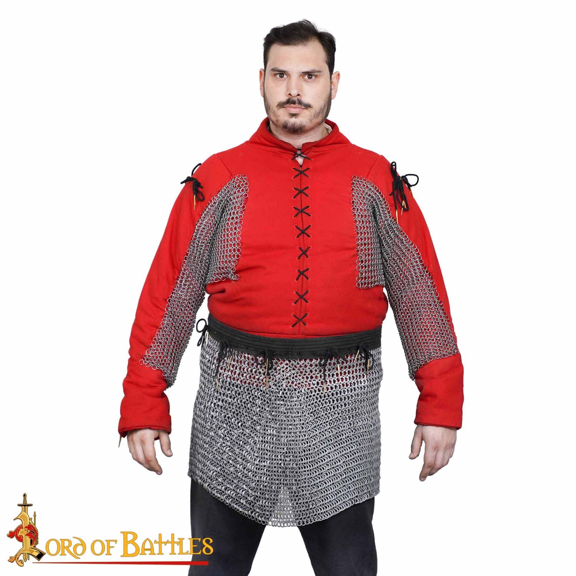 Falda de cota de malla rivetada — anillas 8 mm, 18 gauge (acero blando) - imagen 2
