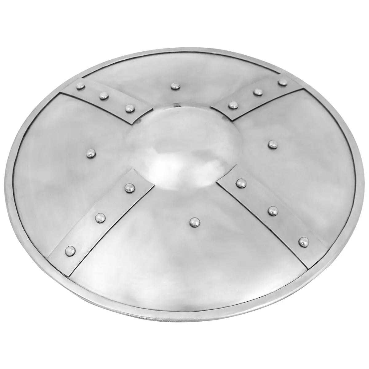 Buckler medieval forjado a mano en acero 14 gauge