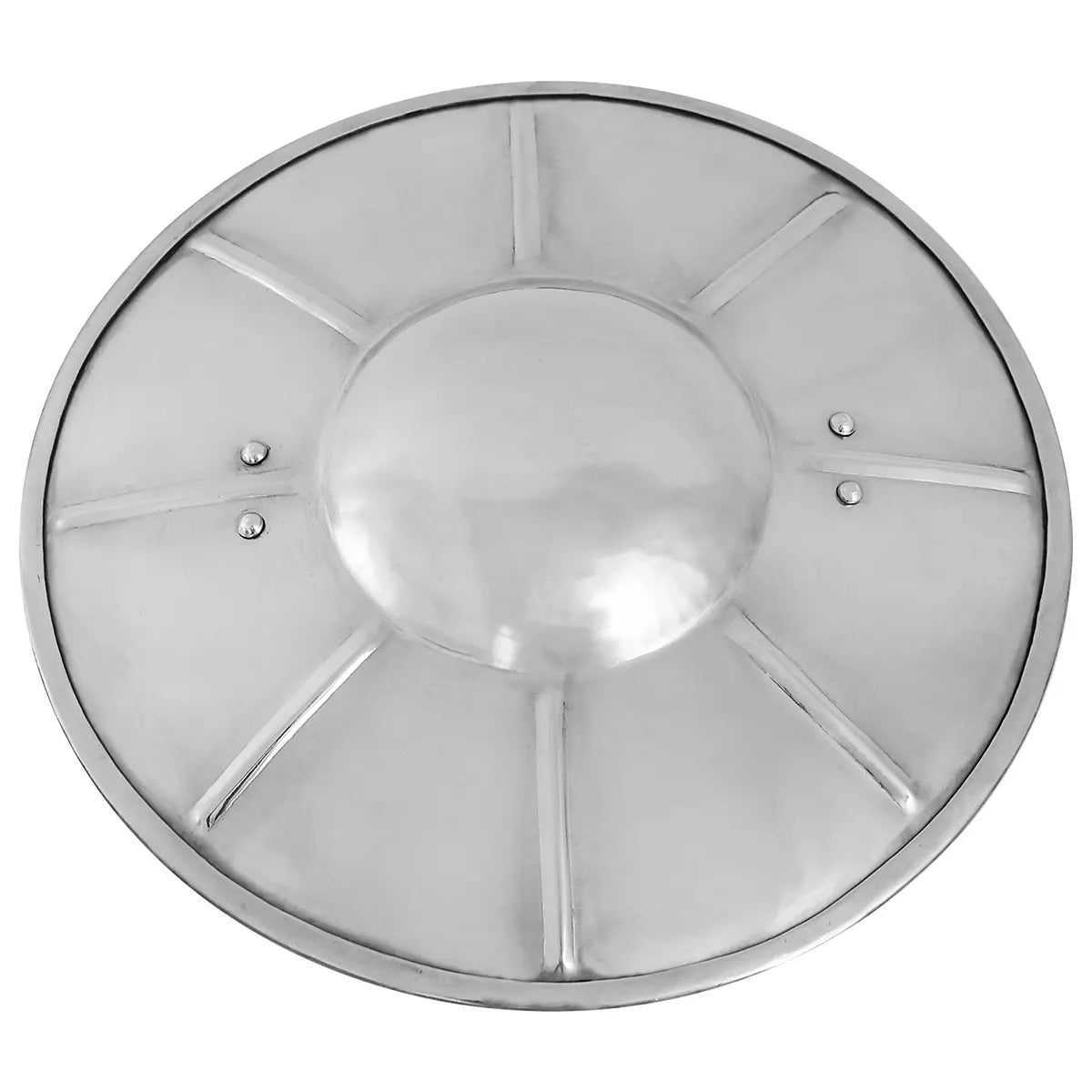Buckler medieval redondo acanalado — acero calibre 16, 30,4 cm - imagen 9