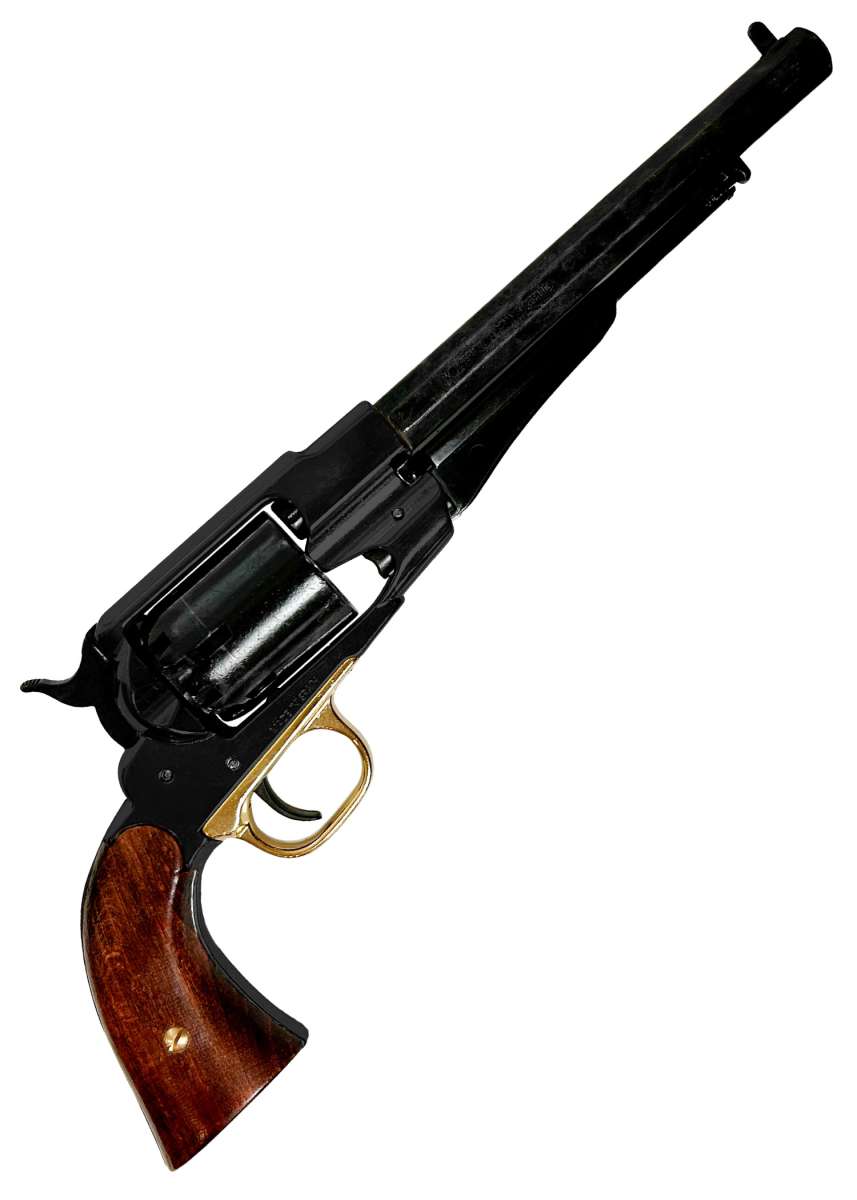 Imagen única de: Réplica Revolver Remington 1858 Perkussionsrevolver No Funcional Salvaje Oeste