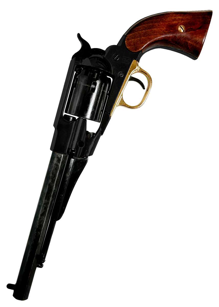 Imagen única de: Réplica Revolver Remington 1858 Perkussionsrevolver No Funcional Salvaje Oeste