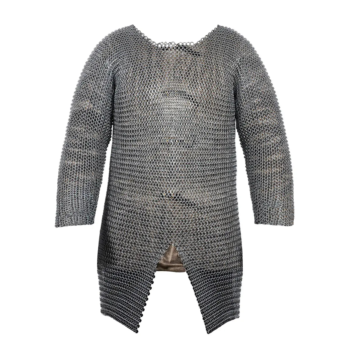 Cota de malla (hauberk) - anillas 10 mm, 16 gauge, acero