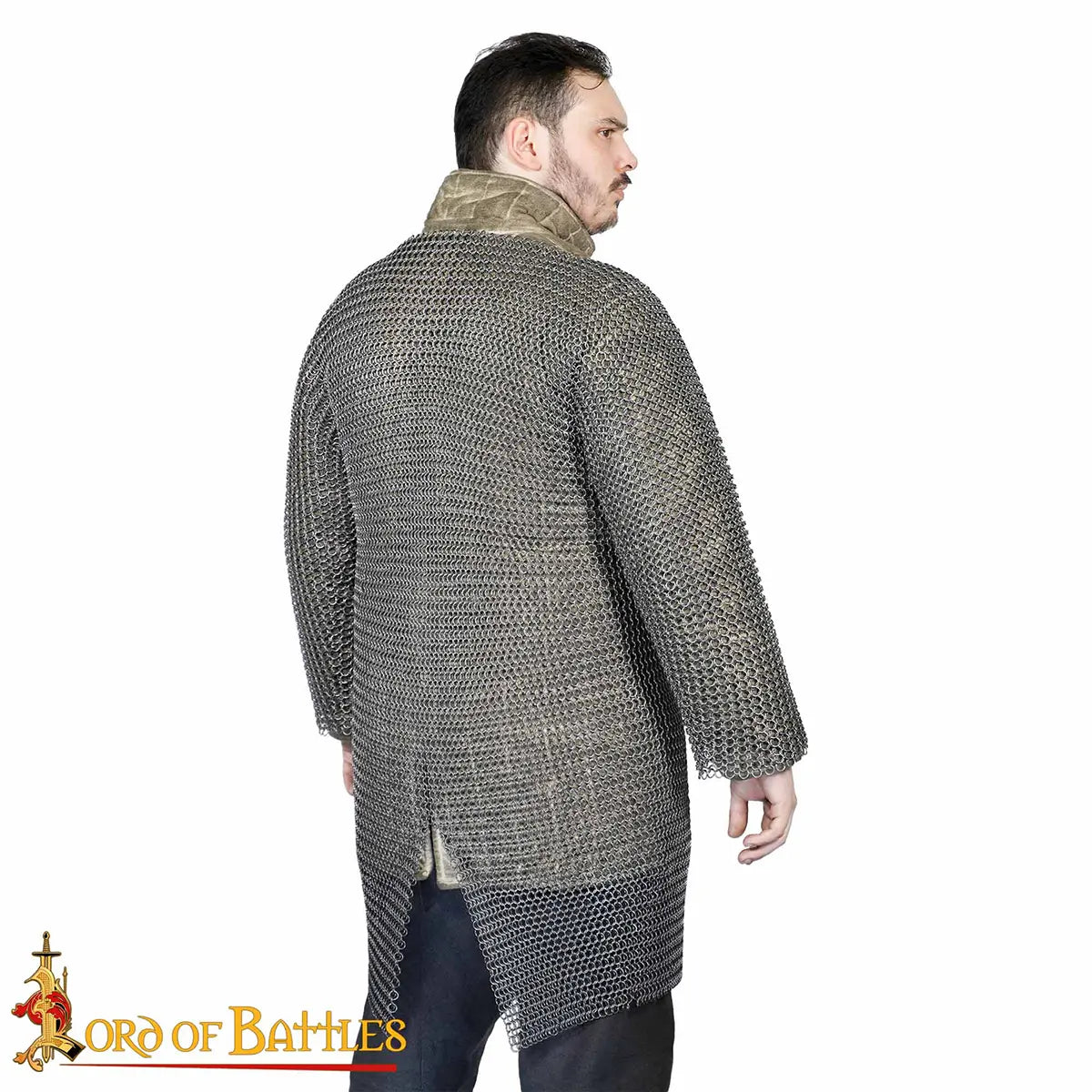 Cota de malla (hauberk) 9 mm — acero de muelle calibre 16 - imagen 6