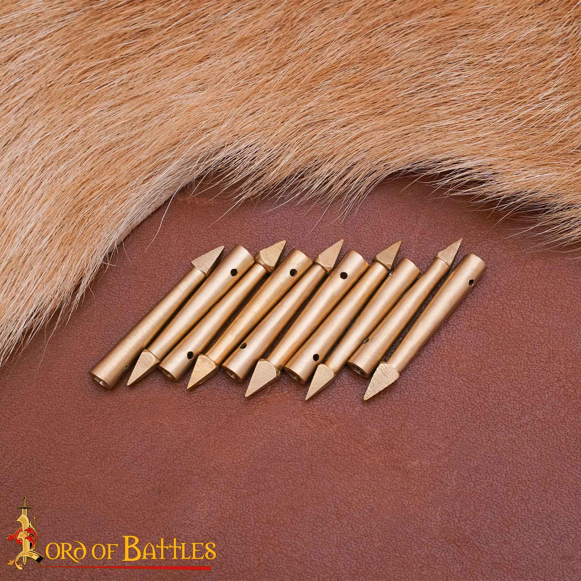 Imagen única de: Terminales de latón para cordones medievales - Pack de 10