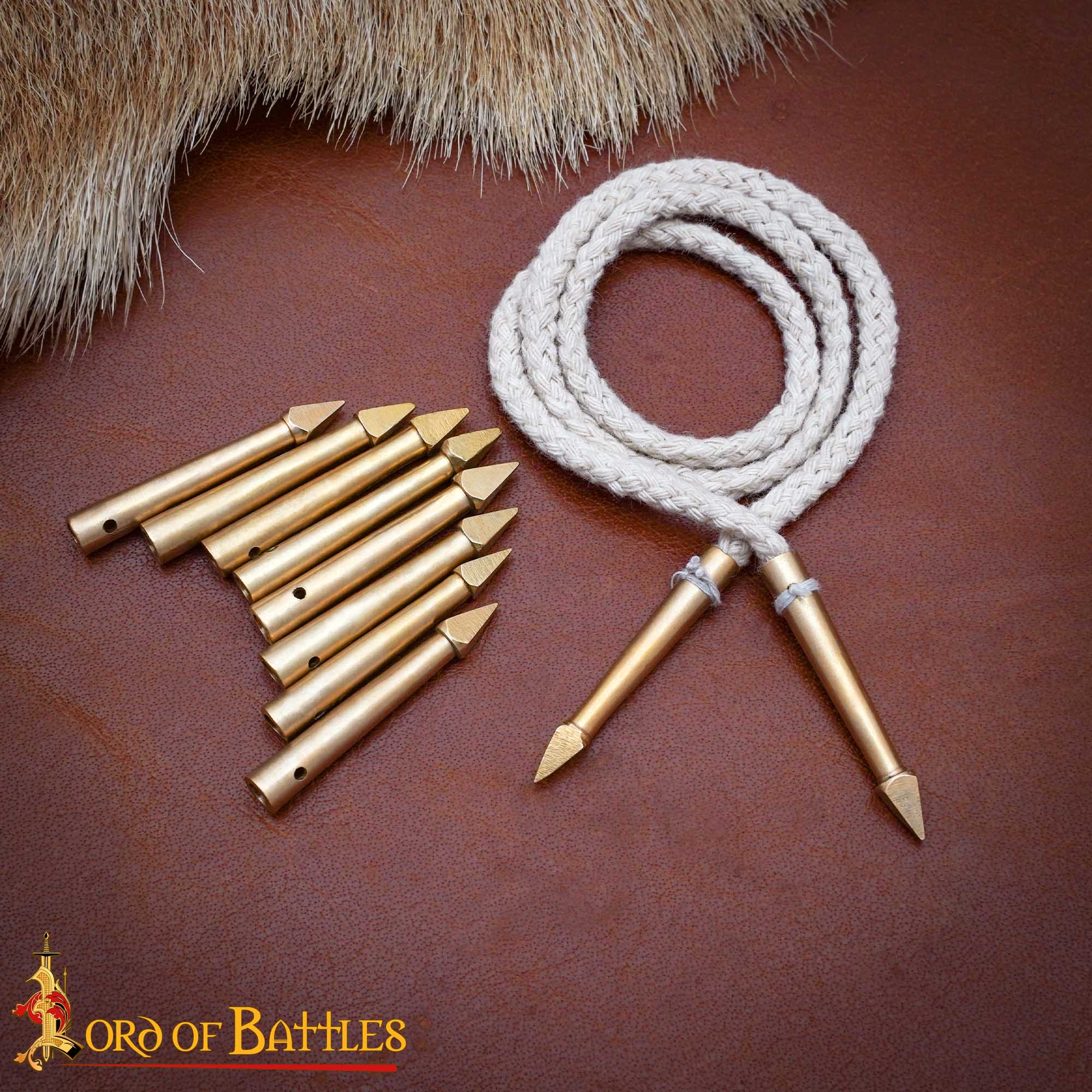 Imagen única de: Terminales de latón para cordones medievales - Pack de 10 - imagen 2