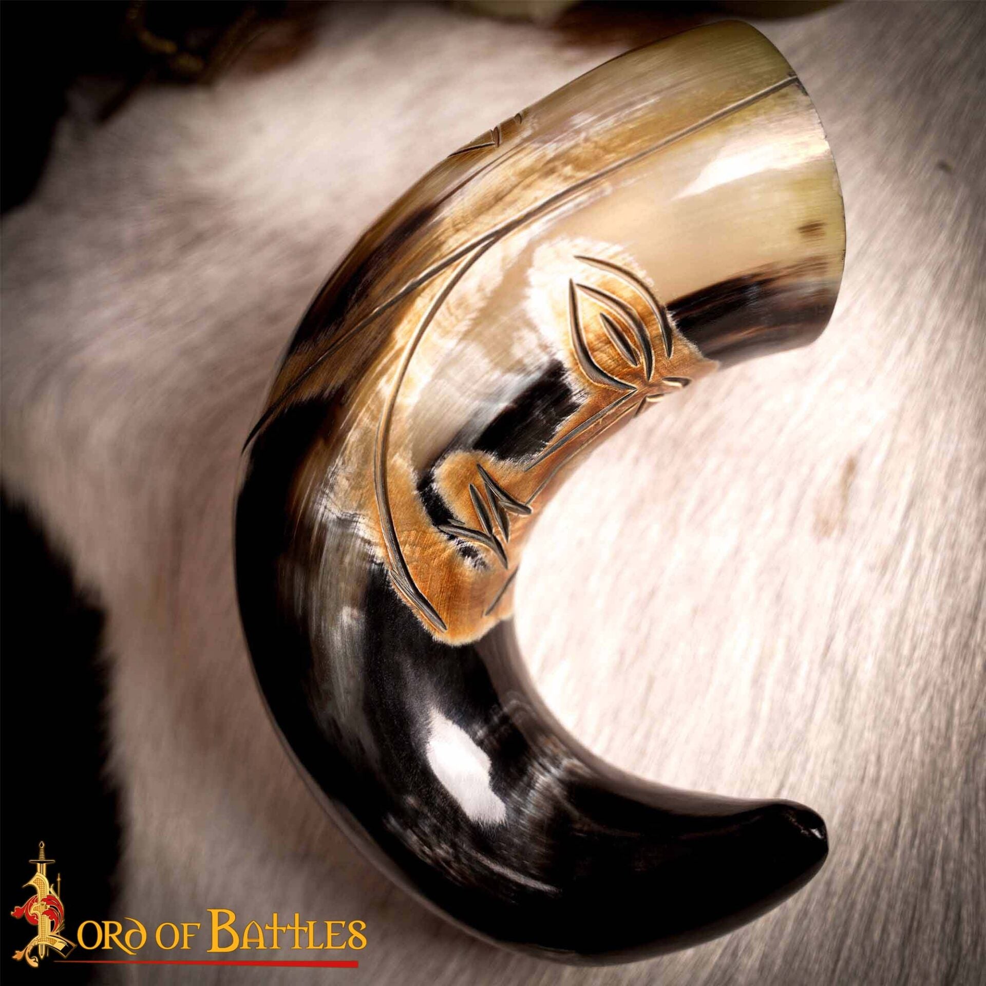Imagen única de: Cuerno de beber genuino Tribal Face (500–600 ml) - imagen 6