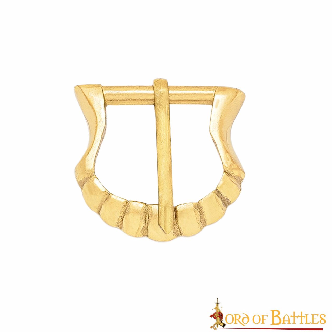 Set de 3 hebillas medievales de latón macizo para cinturones 2 cm - imagen 15