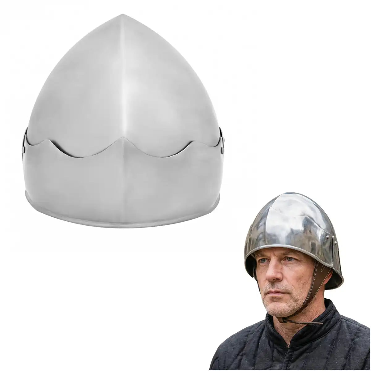 Yelmo Sallet franco-borgoñón siglo XV
