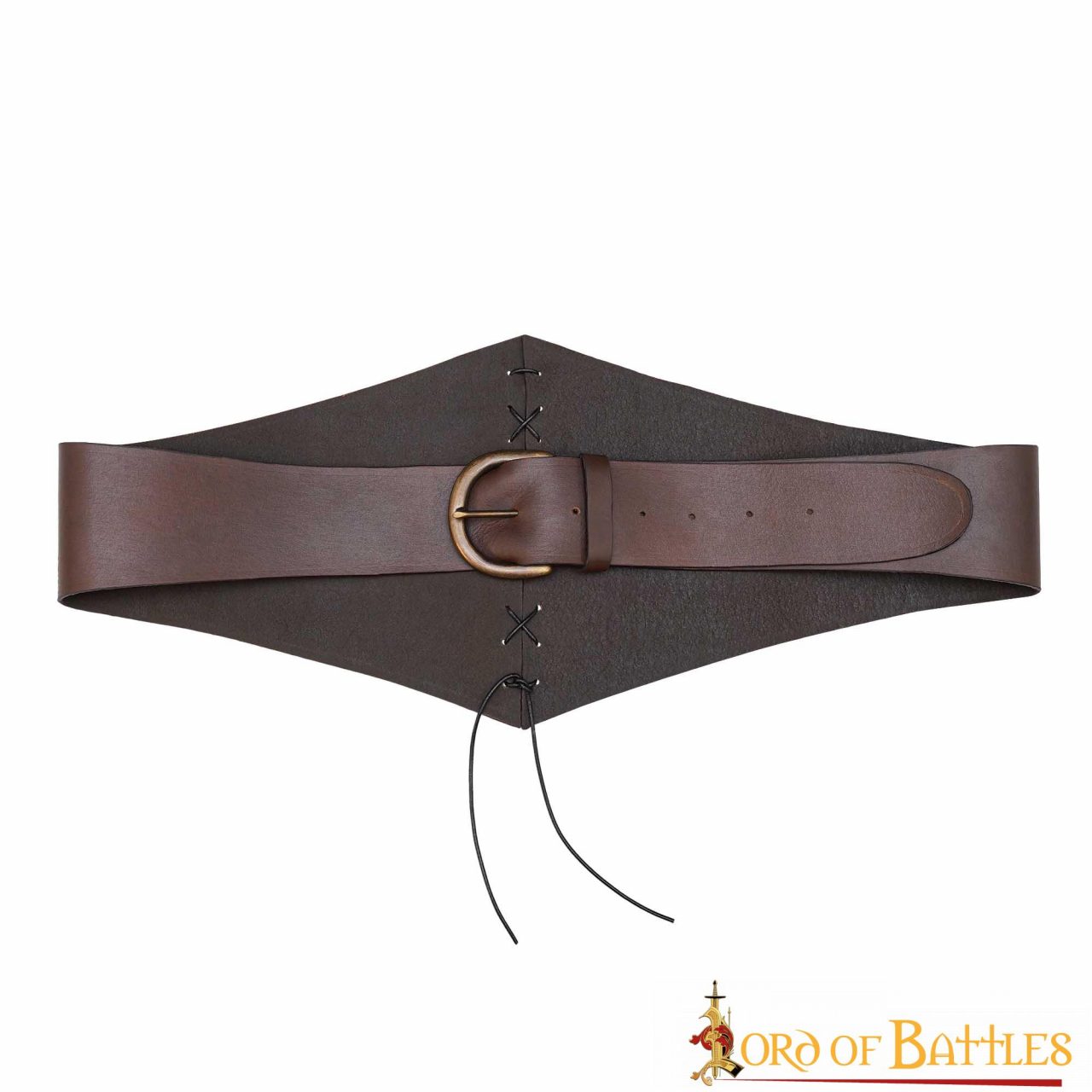 Cinturón medieval de cuero para LARP y cosplay - imagen 2