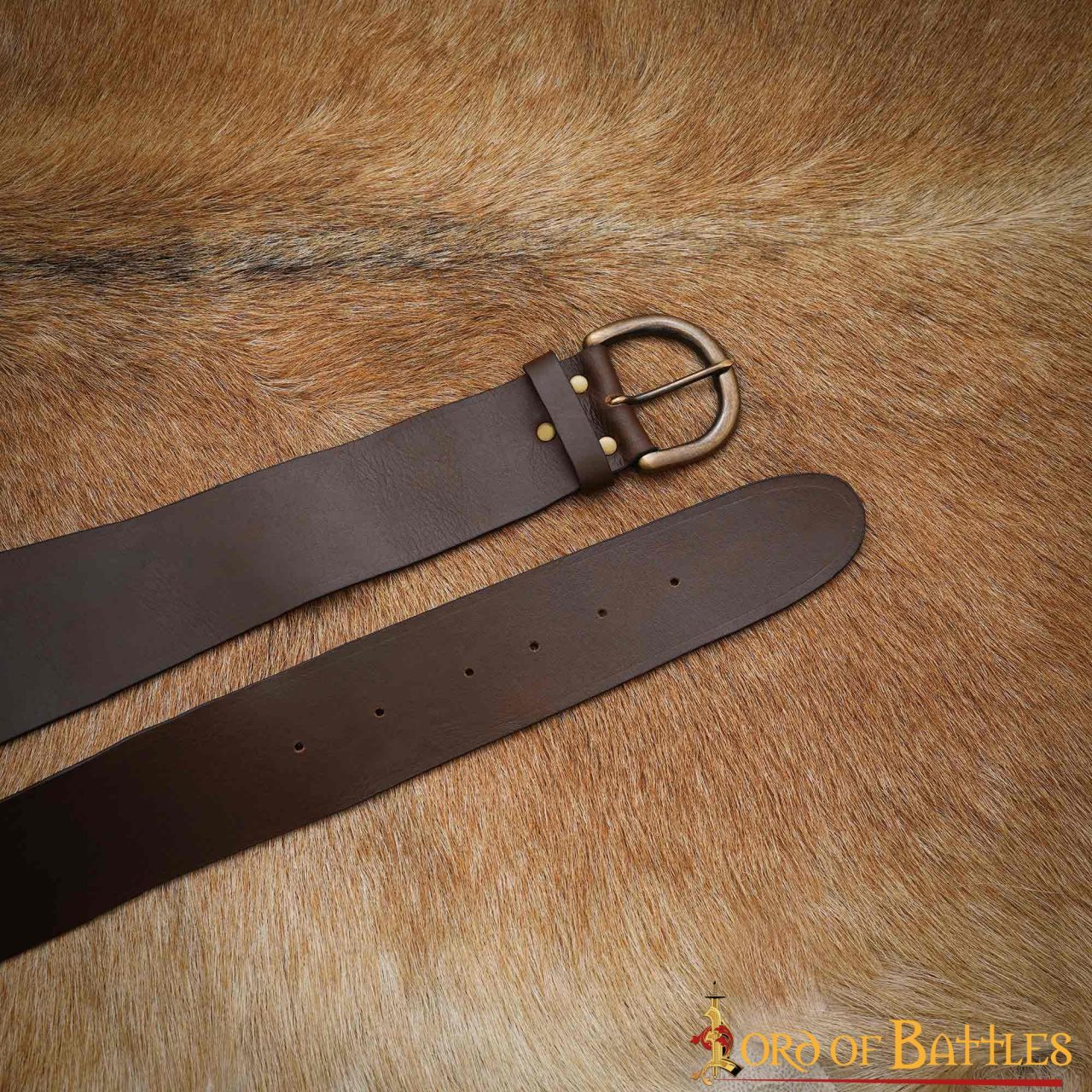 Cinturón medieval de cuero para LARP y cosplay - imagen 4