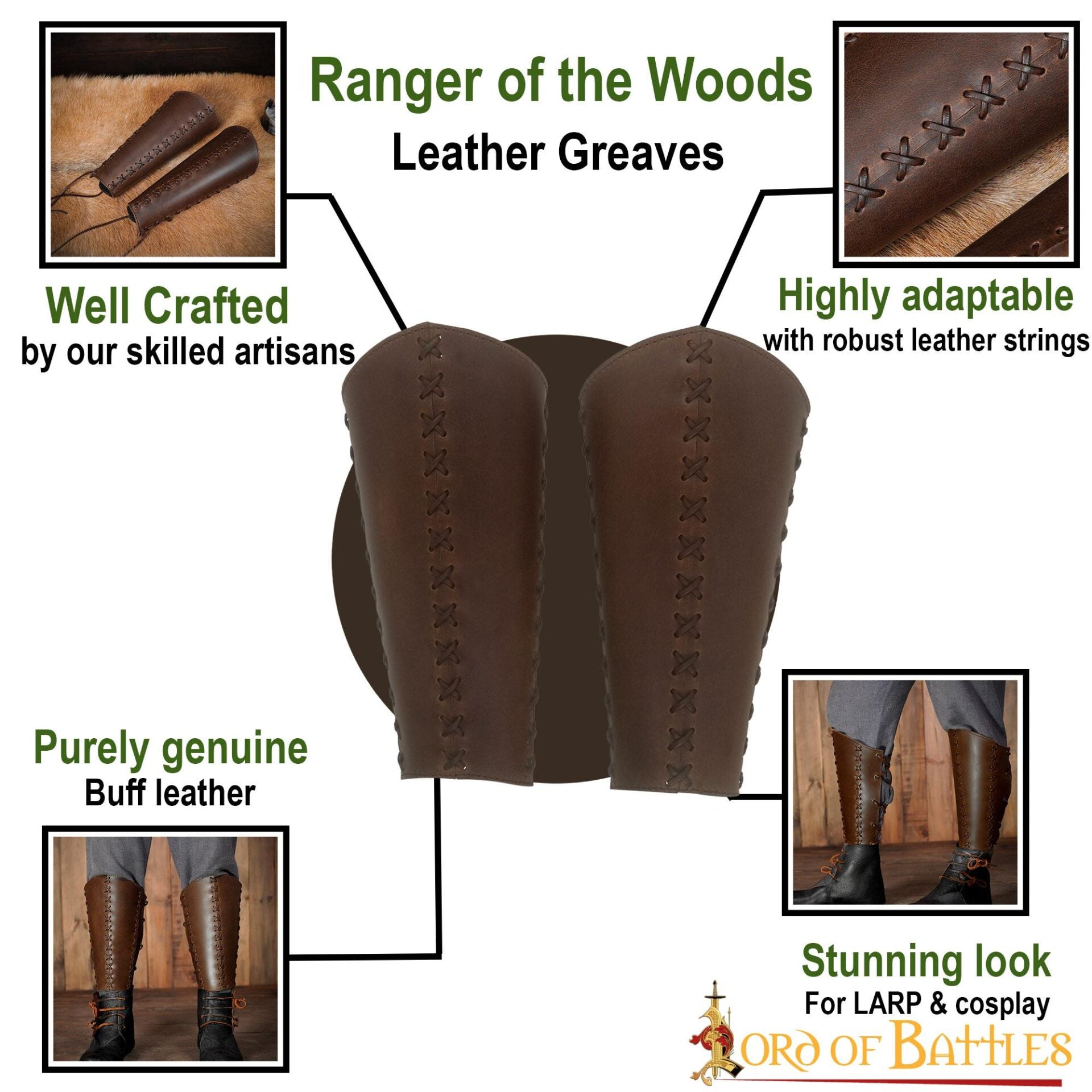 Grebas de cuero genuino Ranger of the Woods - imagen 6
