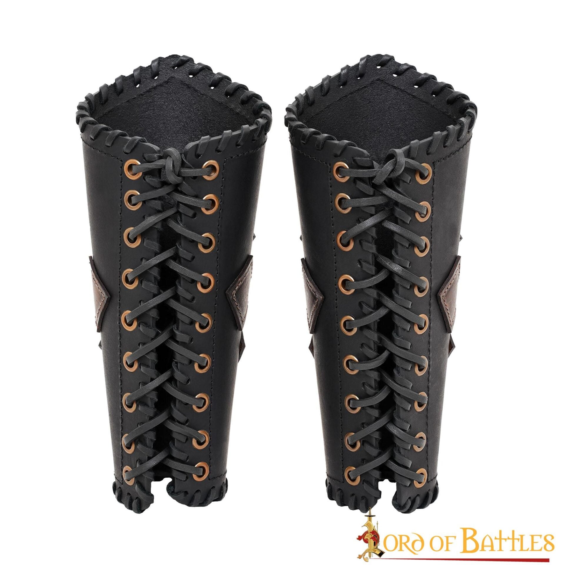 Brazales de cuero artesanal para LARP y cosplay - imagen 9